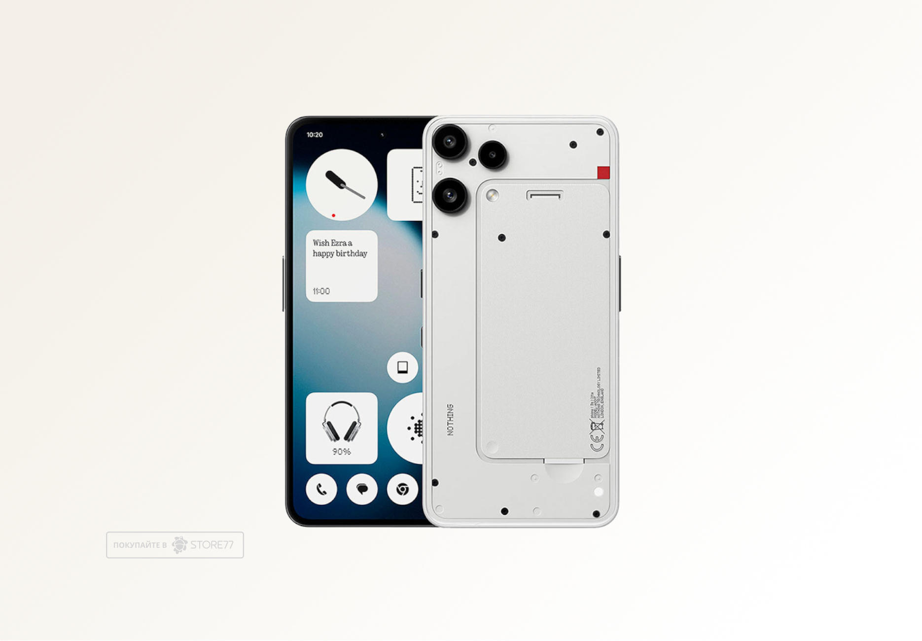 Телефон Nothing Phone (3a) Lite 8/256 ГБ (Белый)