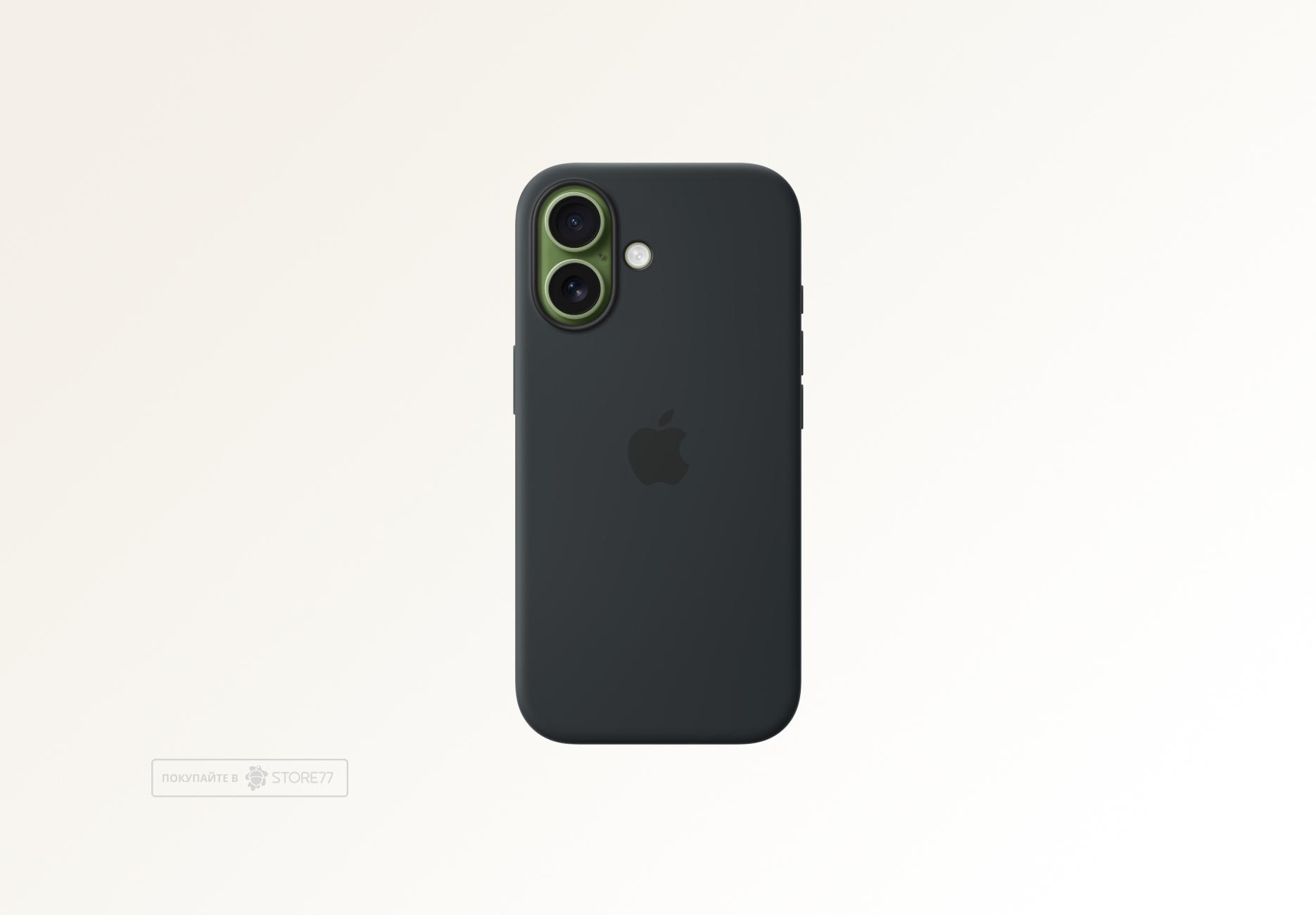 Чехол Apple Silicone Case с поддержкой MagSafe для iPhone 17, цвет: черный (Black)