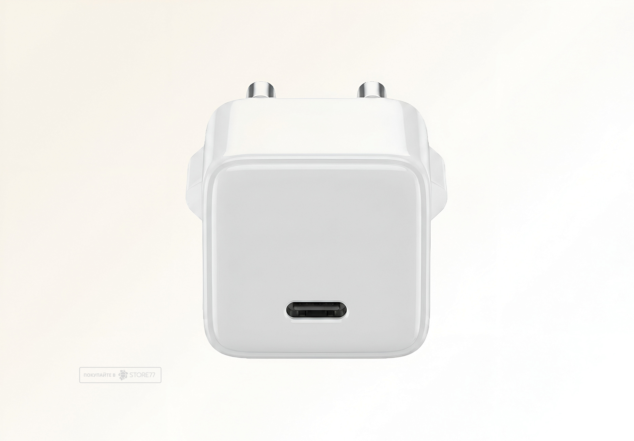 Сетевое зарядное устройство JUST USE 30 Вт GaN USB-С (Белое)