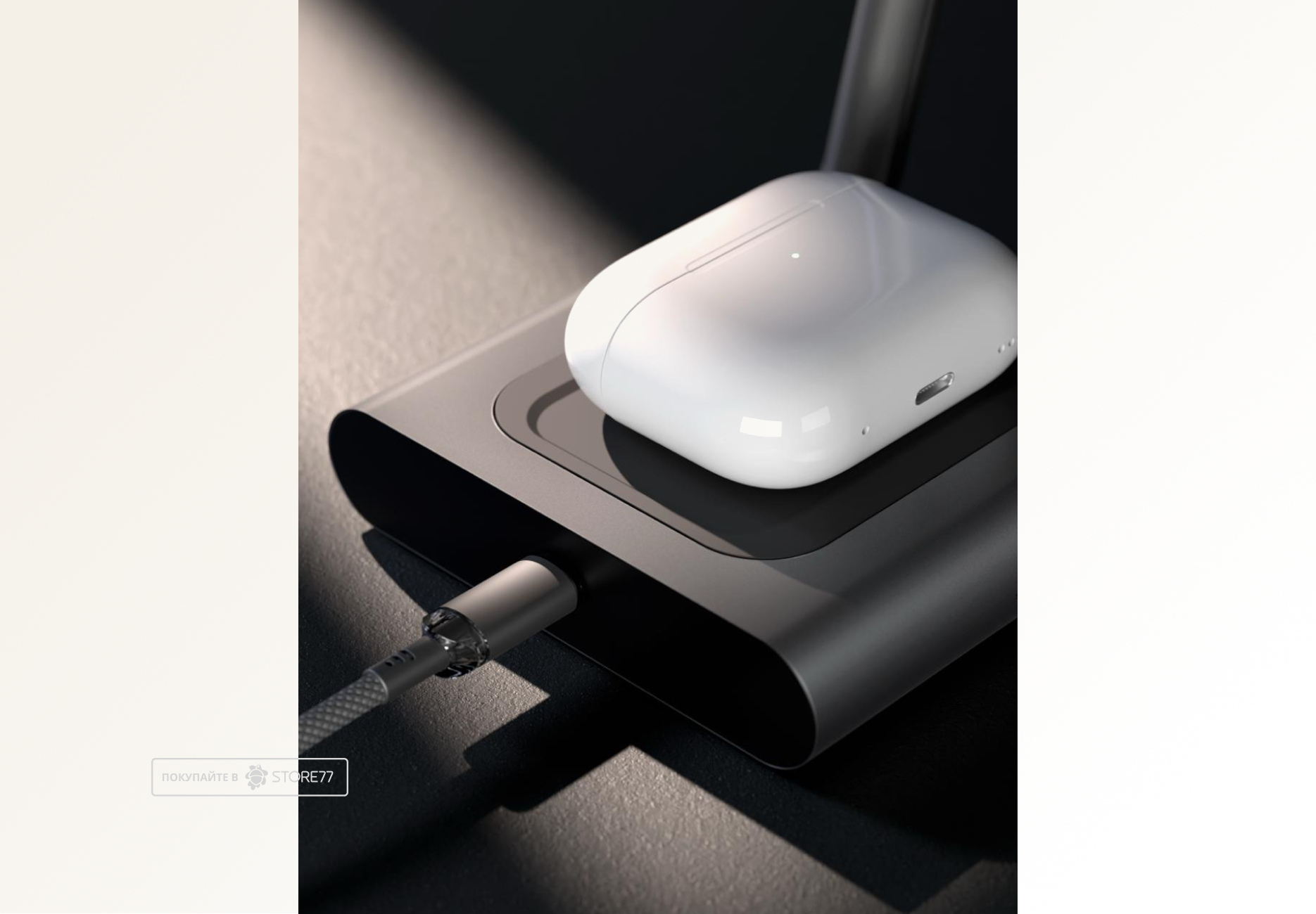 Беспроводное зарядное устройство VLP Zen Charger Qi2.2 25Вт (Серое)