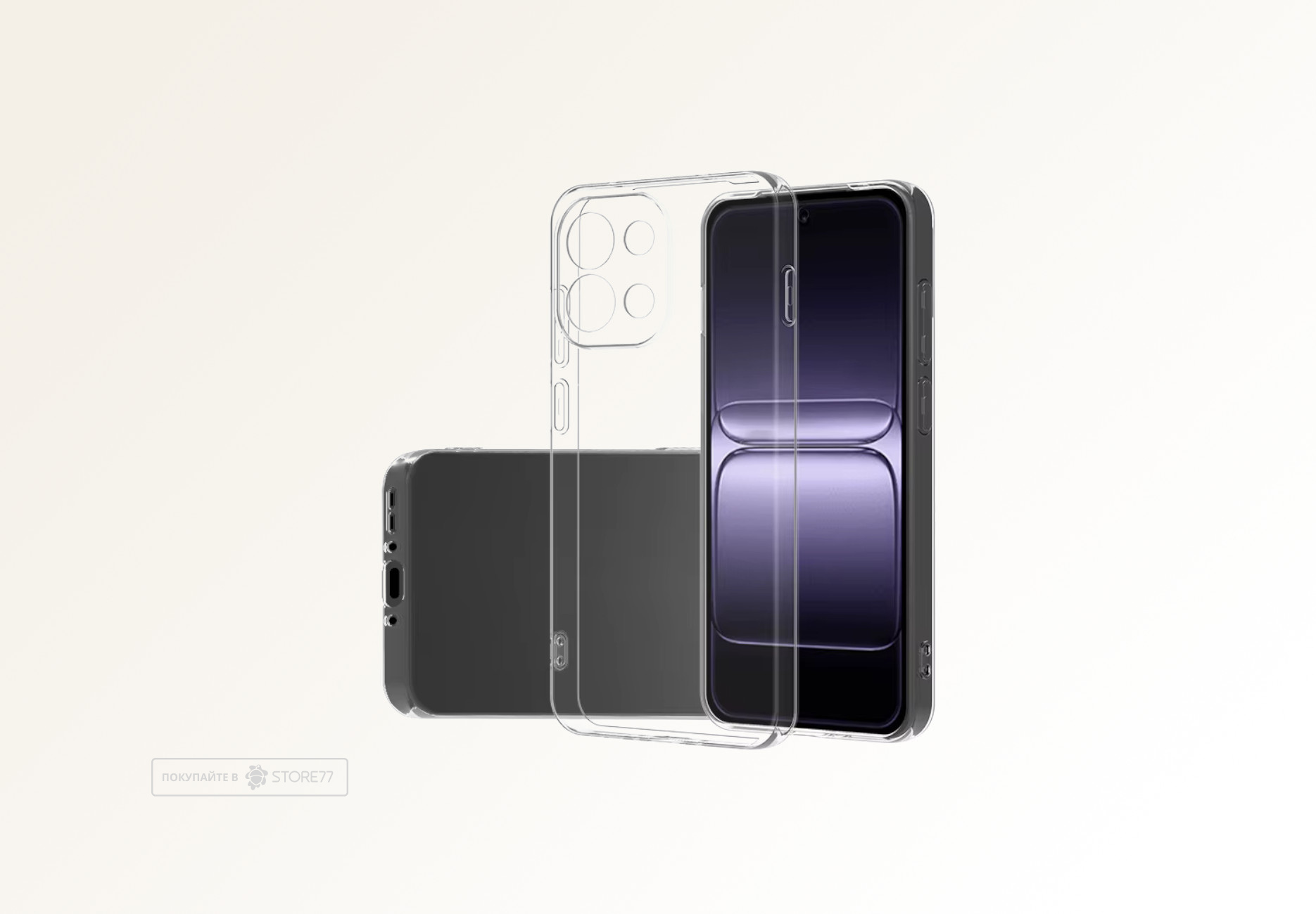 Чехол силиконовый для OnePlus 13S (Прозрачный)