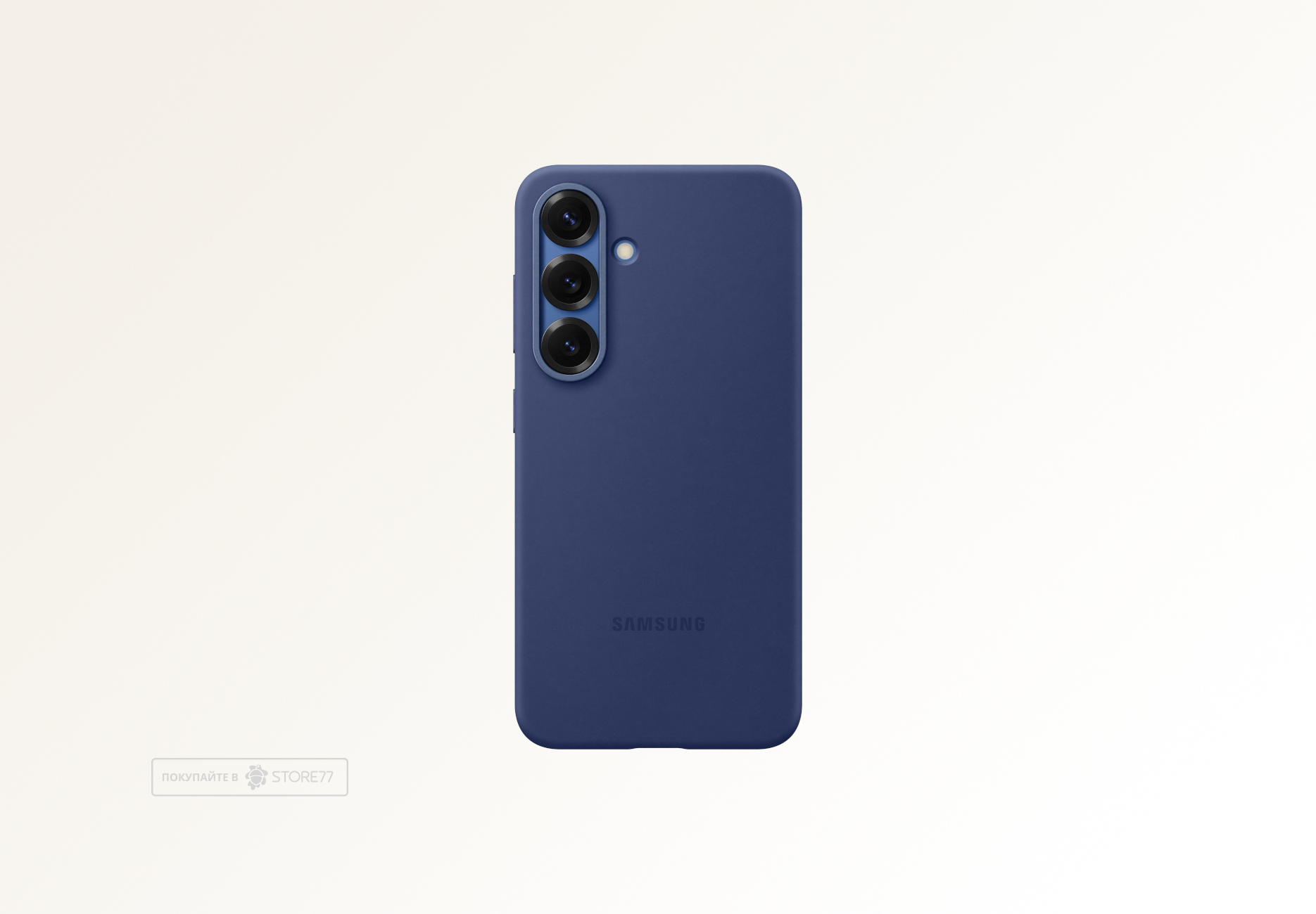 Чехол Samsung Silicone Case для Samsung Galaxy S25 (Синий)