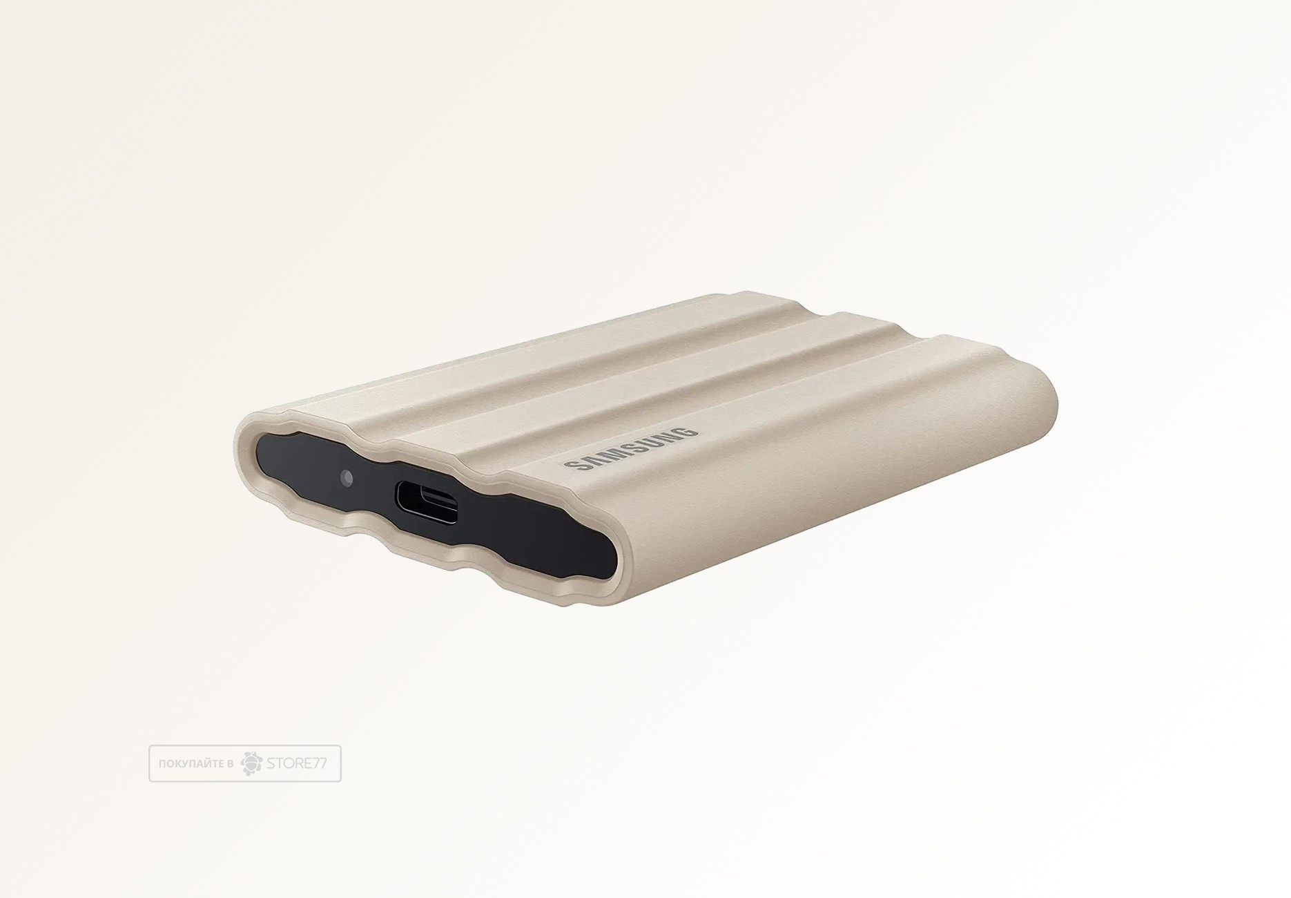 Внешний SSD Samsung T7 Shield USB 3.2 USB-C 1Tb (Бежевый)