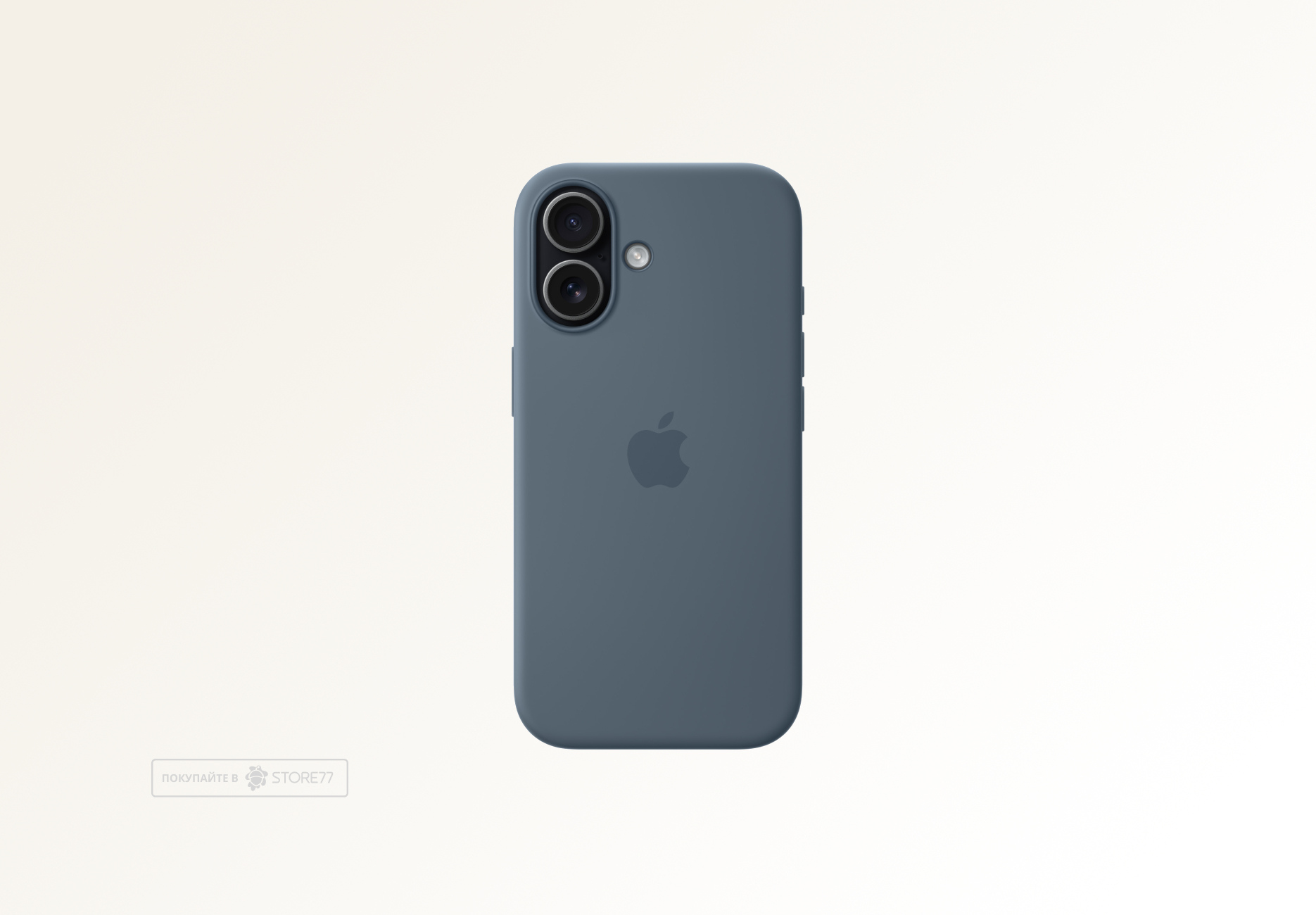 Чехол Apple Silicone Case с поддержкой MagSafe для iPhone 17, цвет: синий (Anchor BLue)