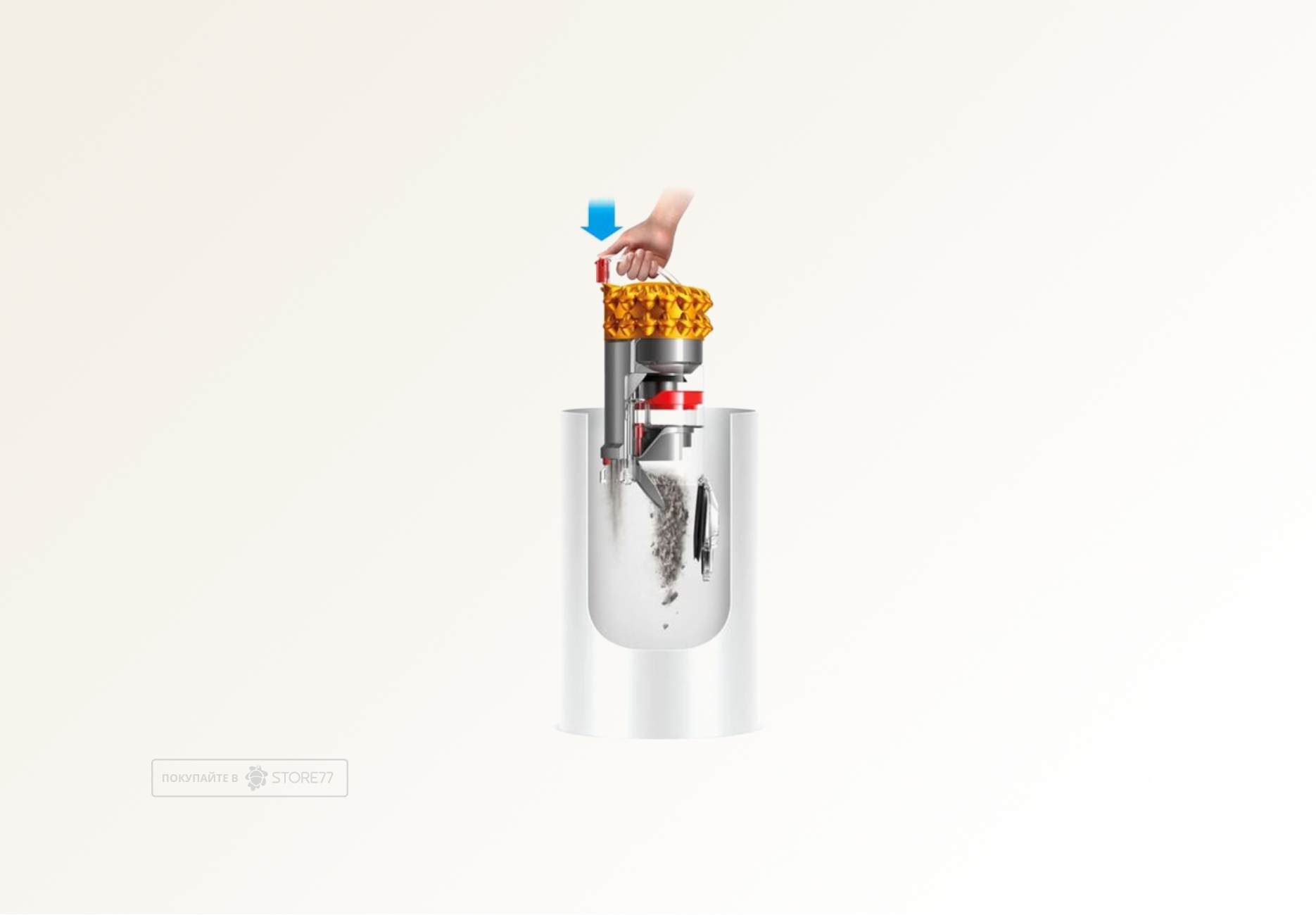 Пылесос Dyson Big Ball Multifloor 2, цвет: серебристый/желтый (Iron/Sprayed Yellow) вилка EU
