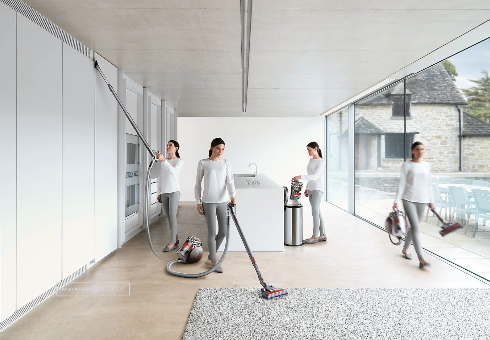 Пылесос Dyson Cinetic Big Ball Absolute 2 (Серый/Синий) Вилка EU