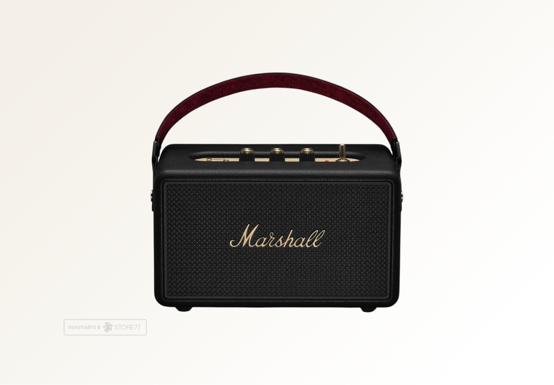 Портативная акустика Marshall KilBurn 3, цвет: черная/латунь (Black/Brass)