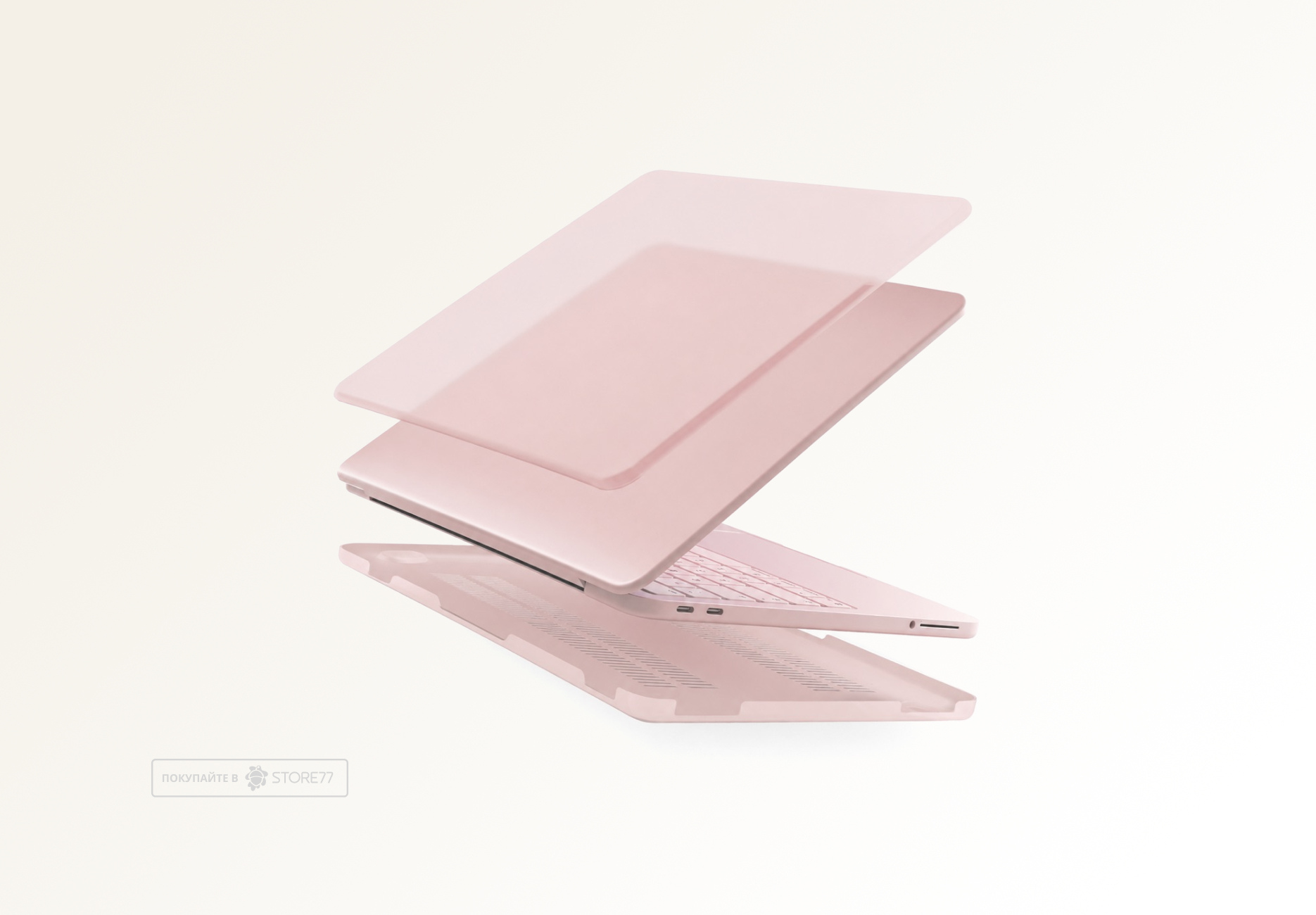 Накладка Gurdini Ultra Slim для MacBook Neo 13" (Розовая)
