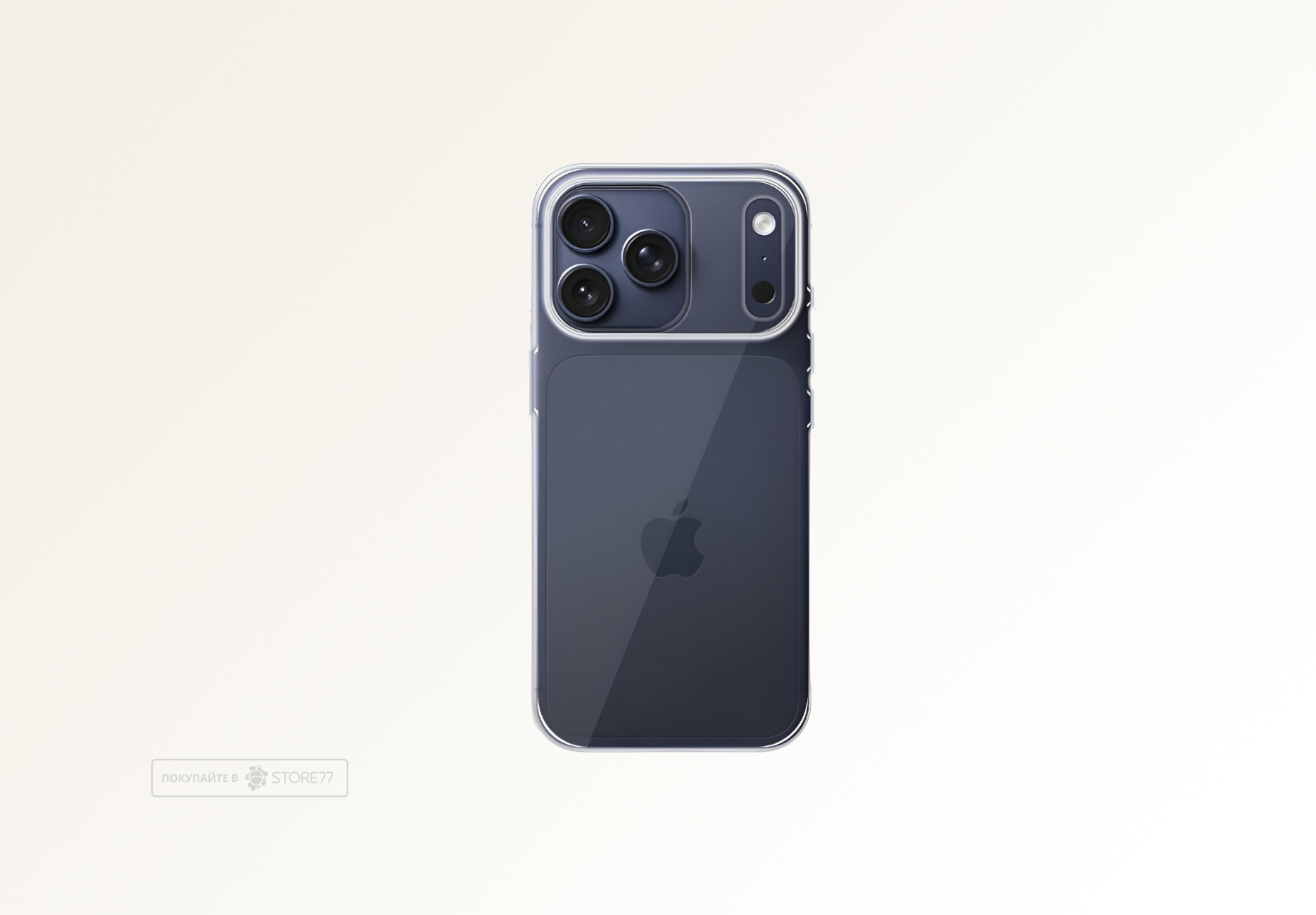 Чехол силиконовый для Apple iPhone 17 Pro плотный (Прозрачный)