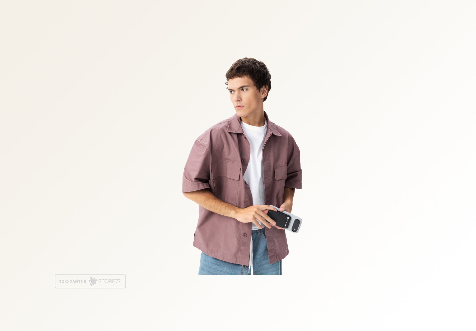 Картхолдер uBear Fold с MagSafe и Find My (Черный)