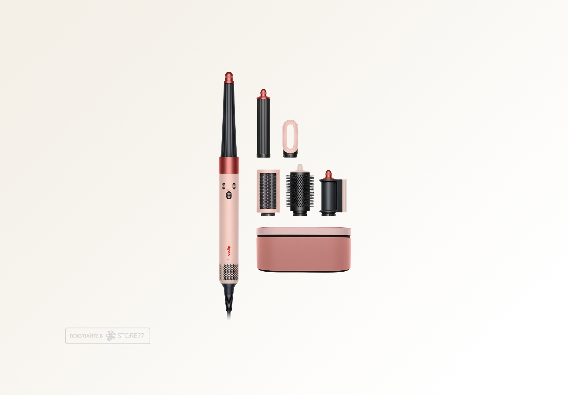 Стайлер Dyson Airwrap i.d. Long HS08 для прямых волос (Straight+Wavy), цвет: розовый канзан (Kanzan Pink)