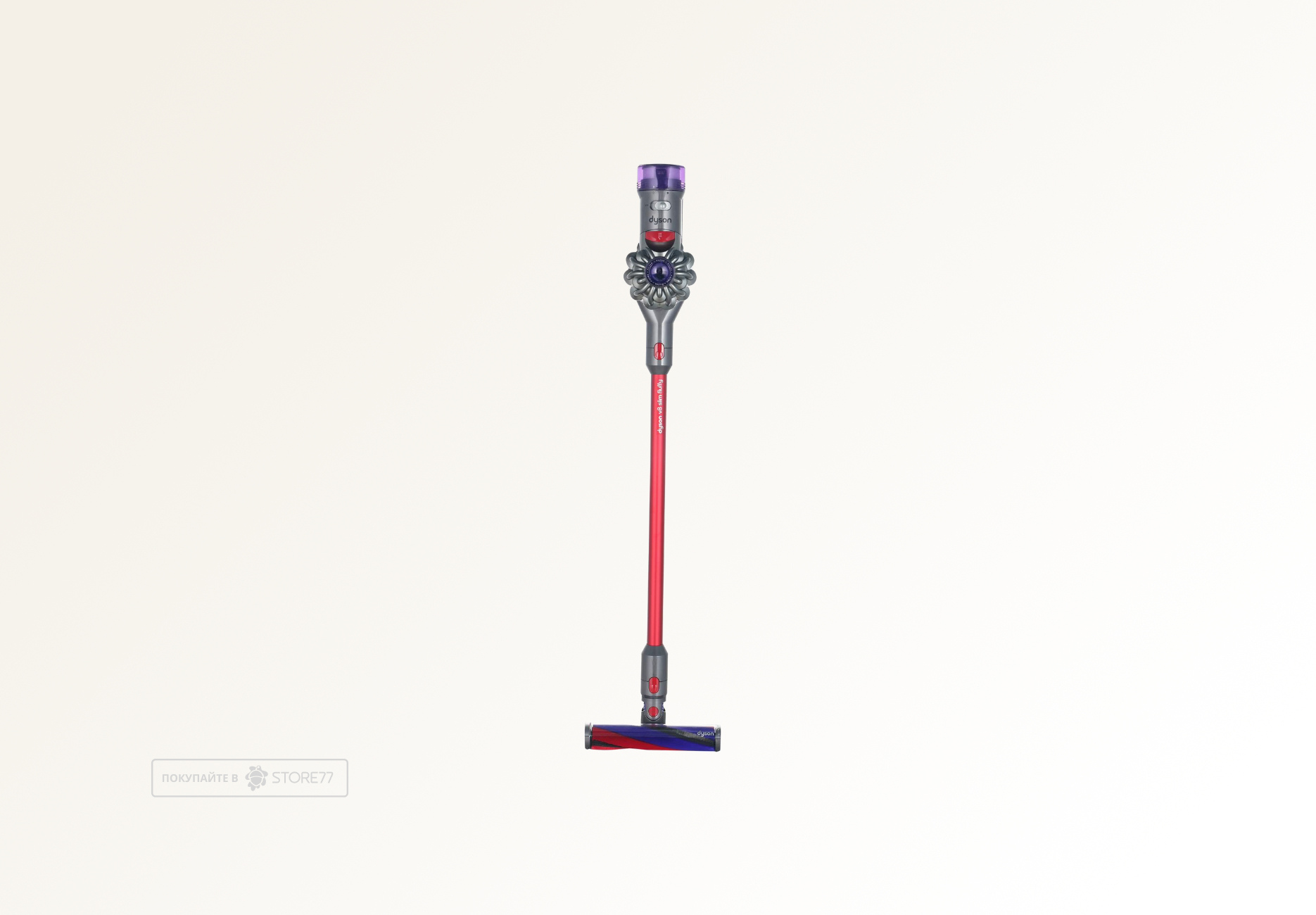 Беспроводной пылесос Dyson V8 Slim Fluffy (Красный/Никель)