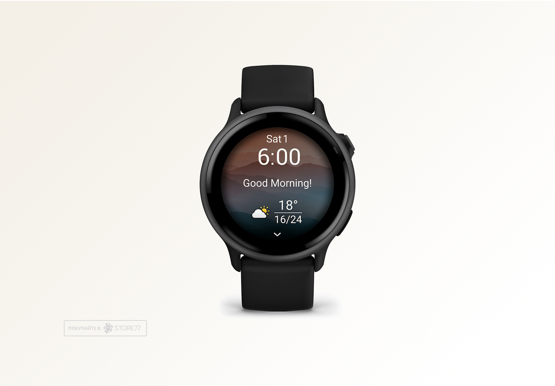 Умные часы Garmin VIVOACTIVE 6 42 мм, корпус: черный (Black), с черным силиконовым ремешком