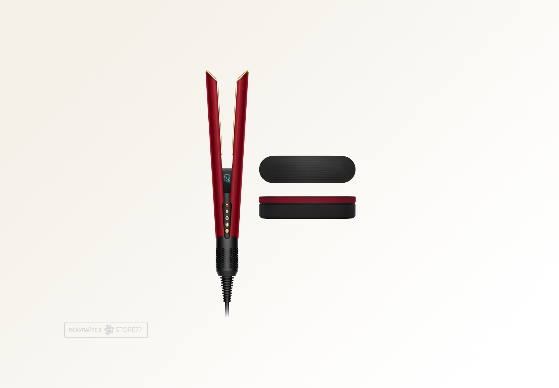 Выпрямитель Dyson Airstrait HT01, цвет: красный вельвет/золотой (Red Velvet/Gold)