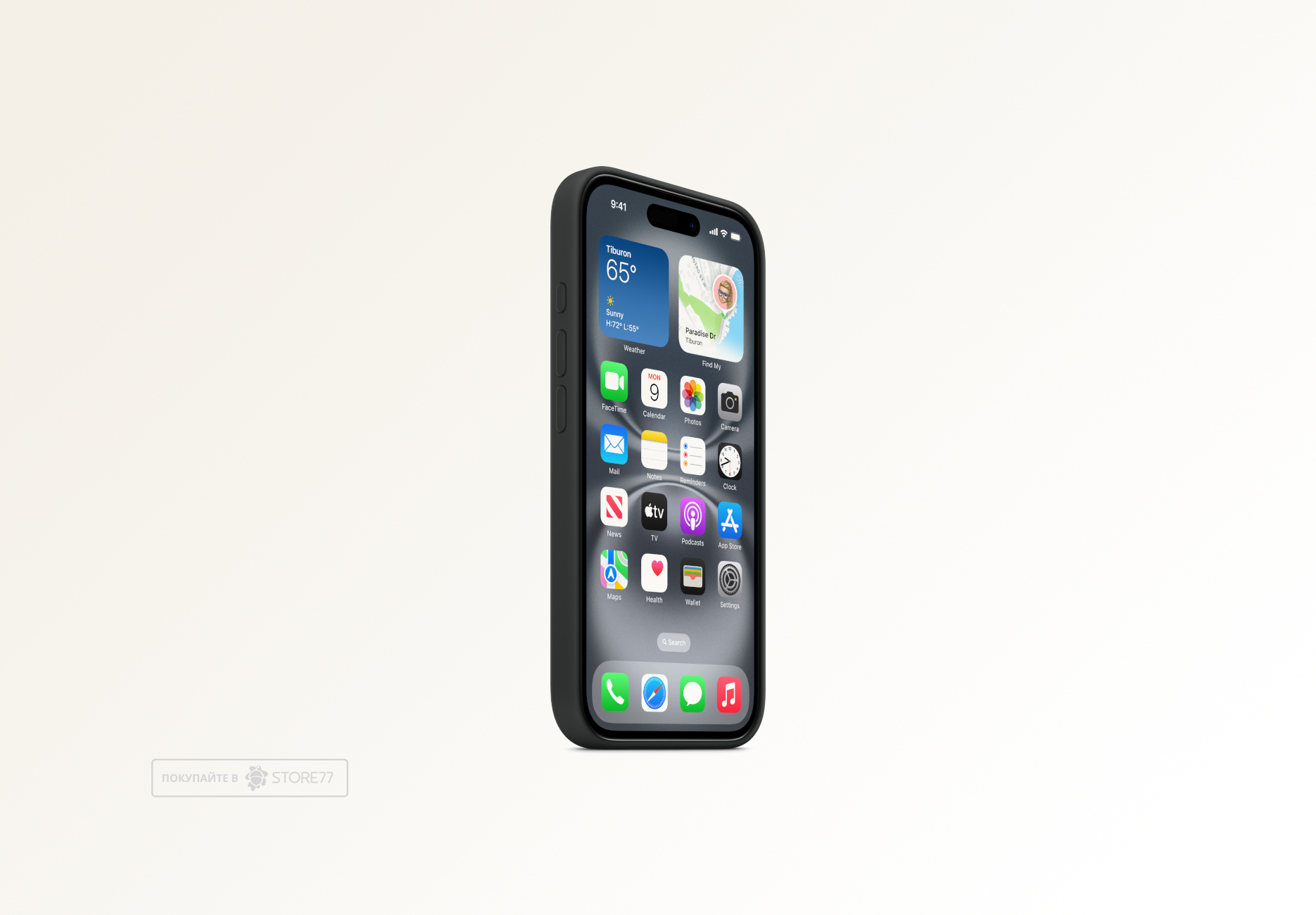 Чехол Apple с поддержкой MagSafe для iPhone 16 Pro, силикон, цвет: черный (Black)
