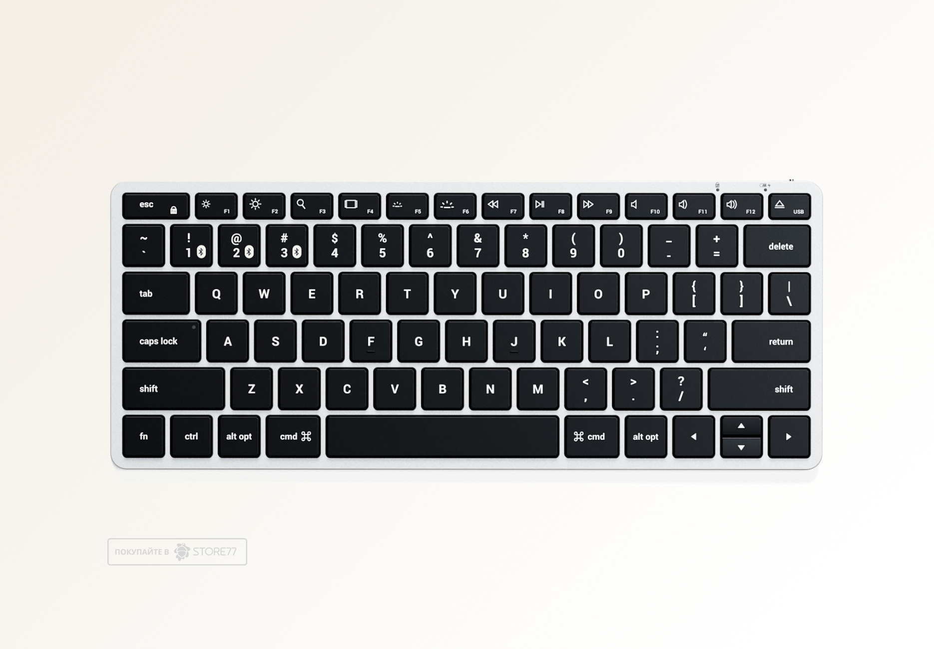 Клавиатура беспроводная Satechi Slim X1, Bluetooth (Серебристая)