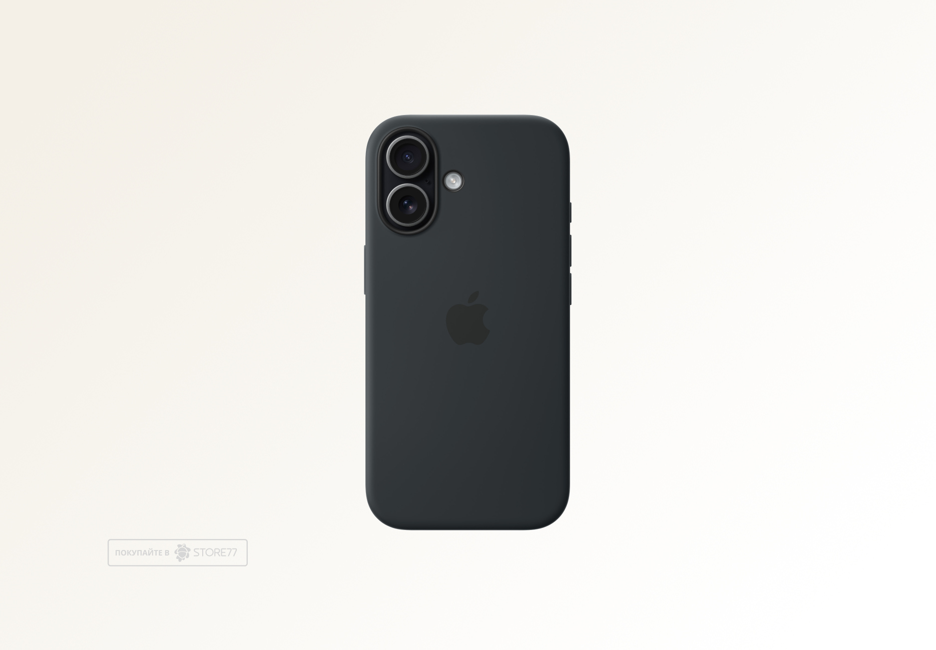 Чехол Apple Silicone Case с поддержкой MagSafe для iPhone 17, цвет: черный (Black)
