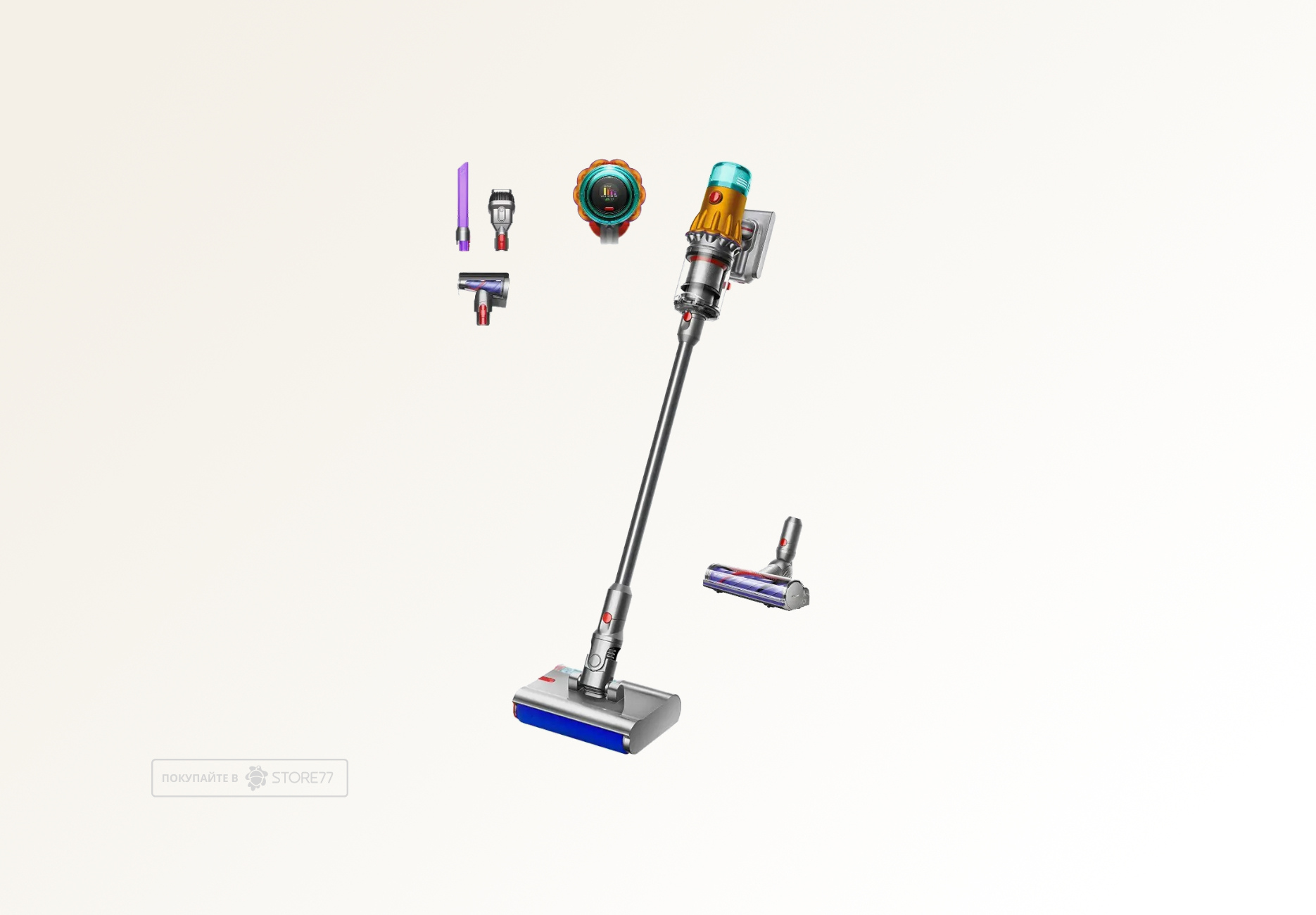 Беспроводной пылесос Dyson V12s Detect Slim Submarine (Серый/Золотой) Вилка EU