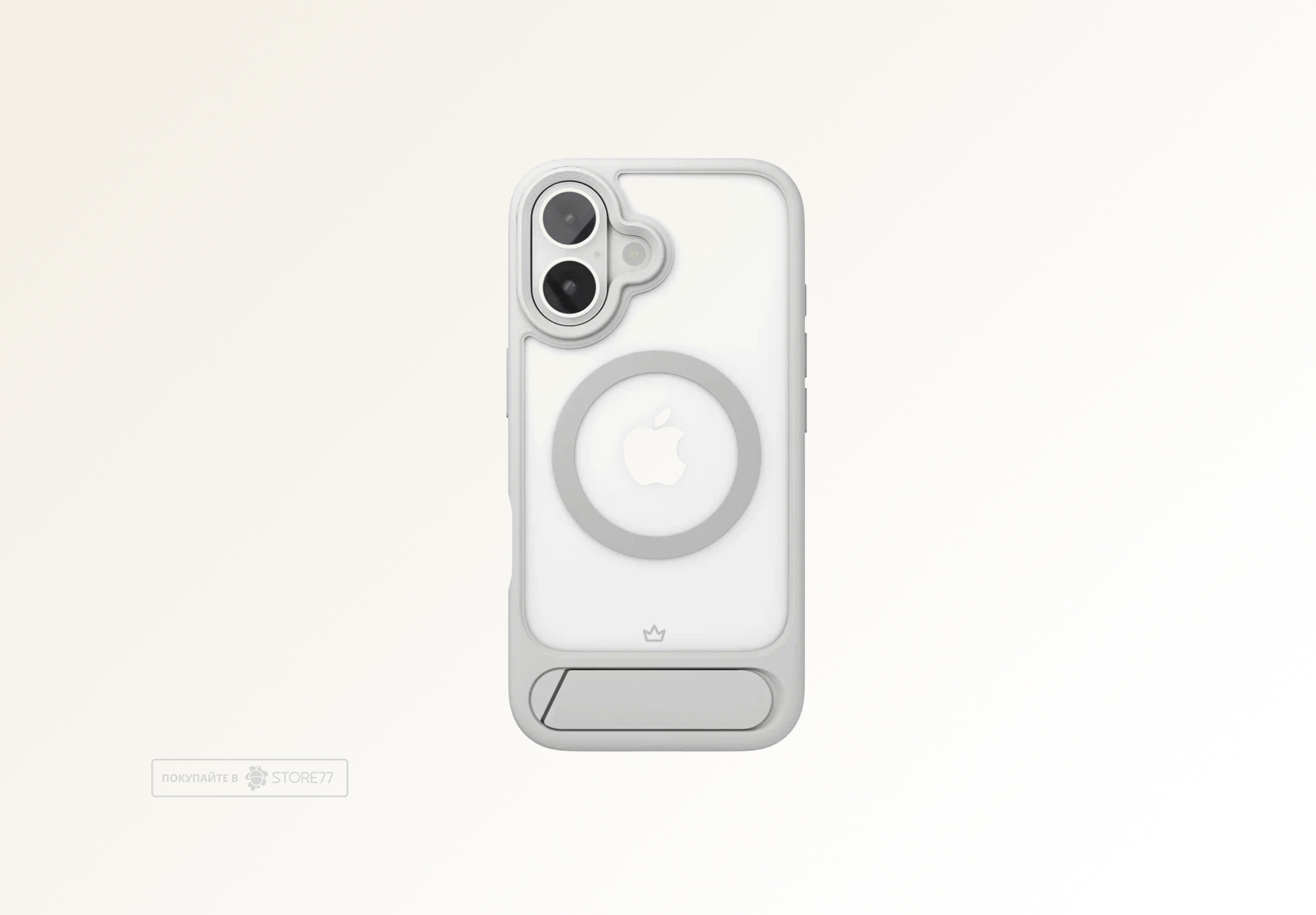 Чехол защитный VLP Reels Case с поддержкой MagSafe для iPhone 16 (Серый)