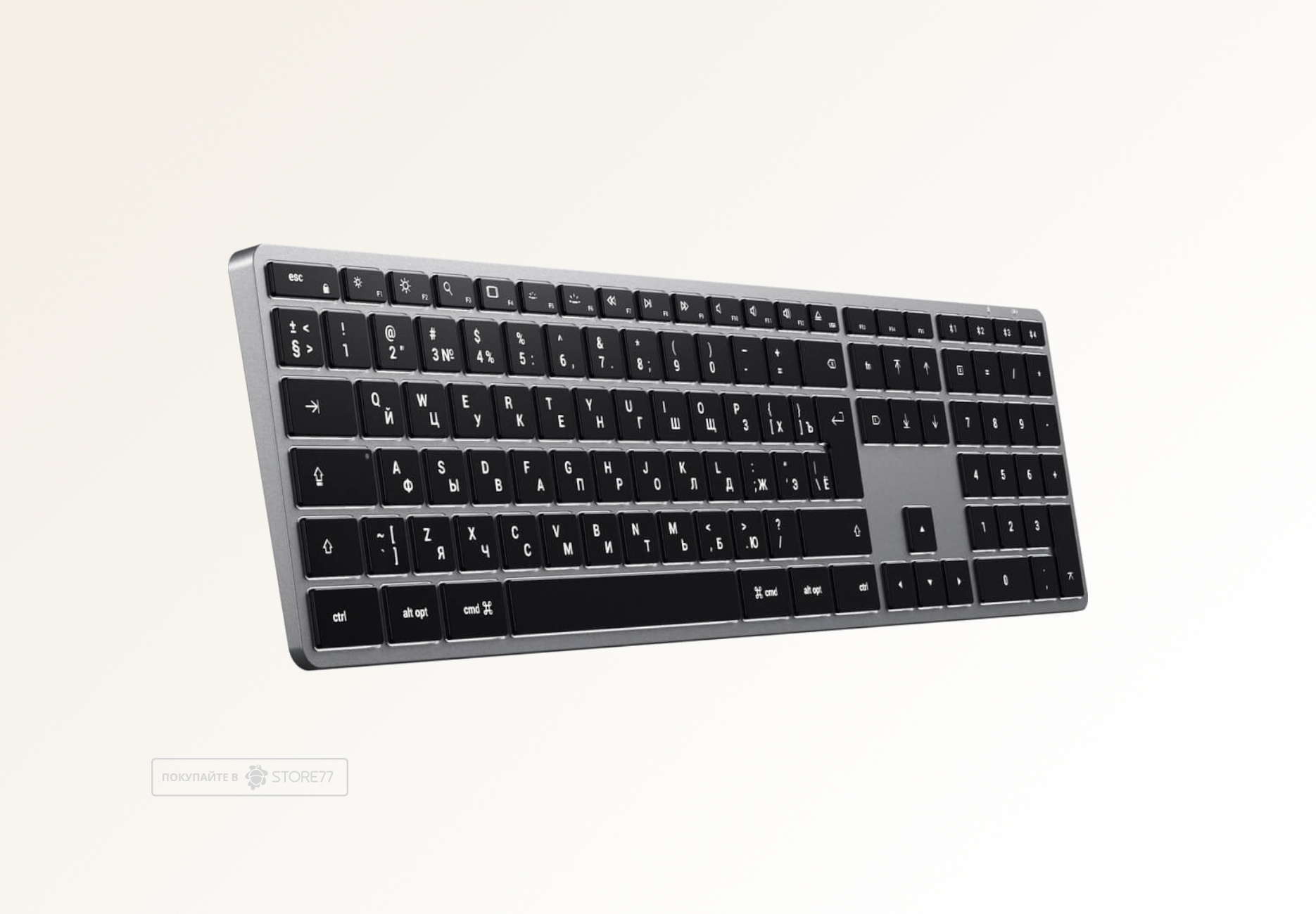 Клавиатура беспроводная Satechi Slim X3 Bluetooth (Серый космос)