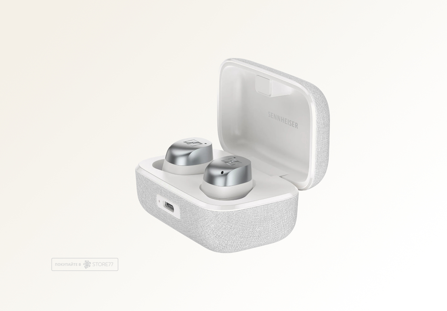 Беспроводные наушники Sennheiser Momentum True Wireless 4, цвет: белый/серебряный (White/Silver)