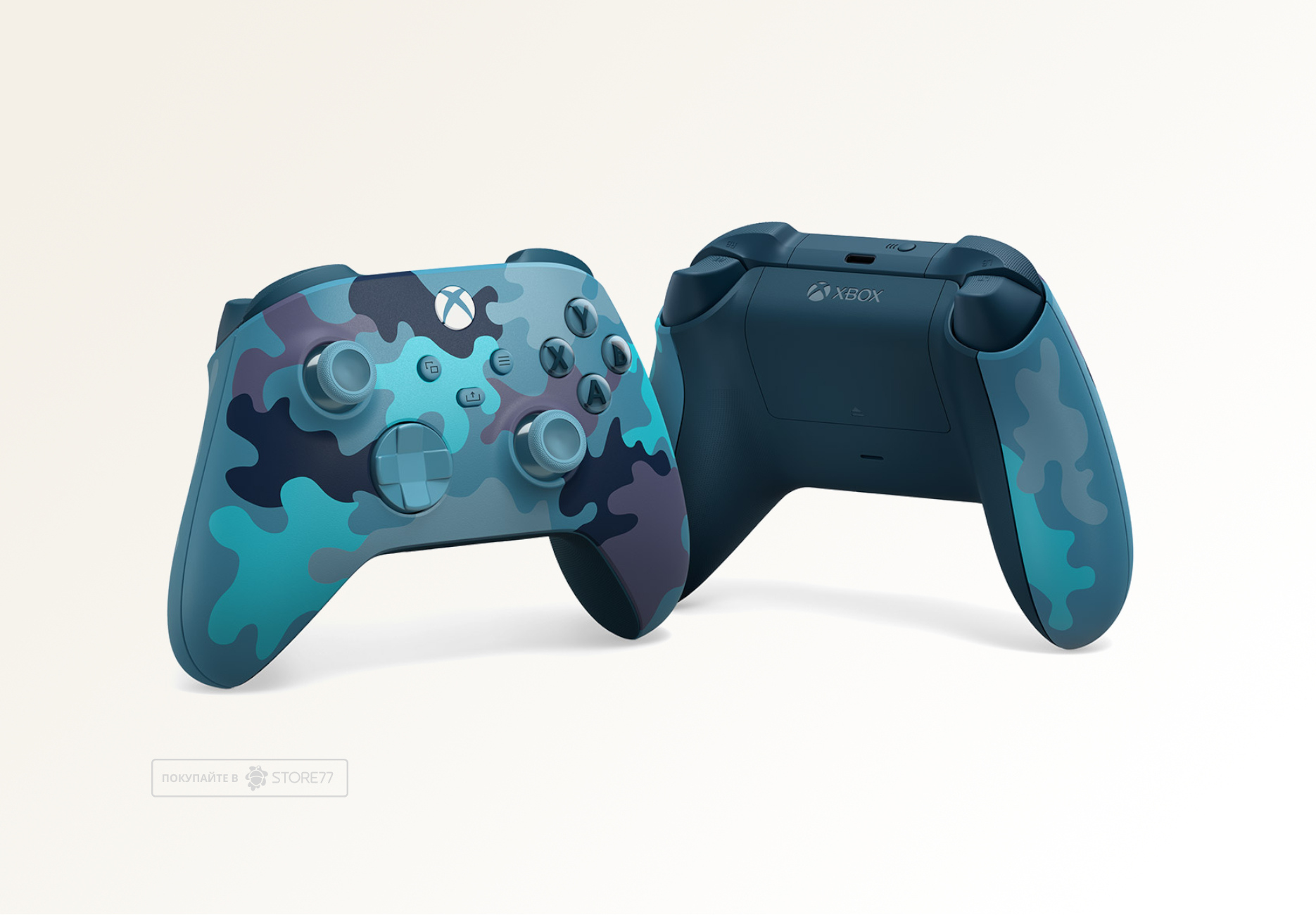 Геймпад Microsoft Xbox Series X|S беспроводной, цвет: синий камуфляж (Mineral Camouflage)