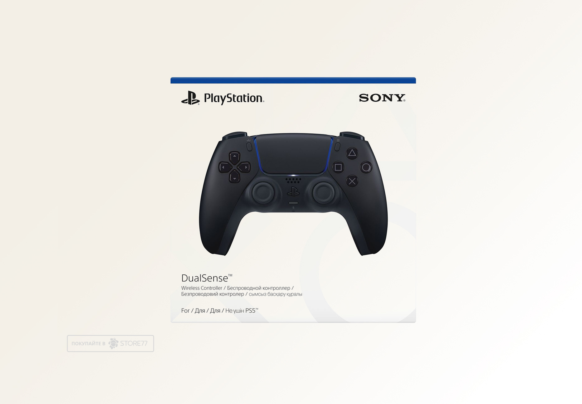 Геймпад Sony DualSense для PlayStation 5 (PS5), цвет: черная полночь (Midnight Black)