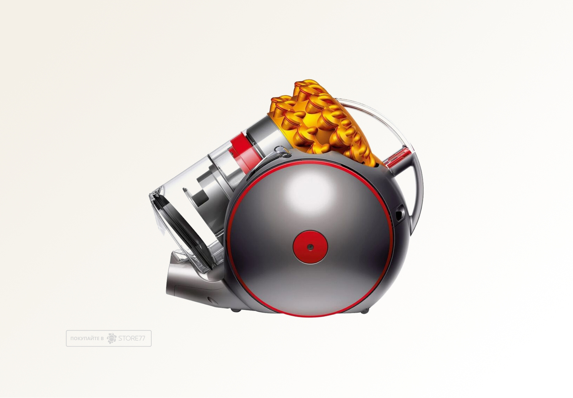 Пылесос Dyson Big Ball Multifloor 2, цвет: серебристый/желтый (Iron/Sprayed Yellow) вилка EU