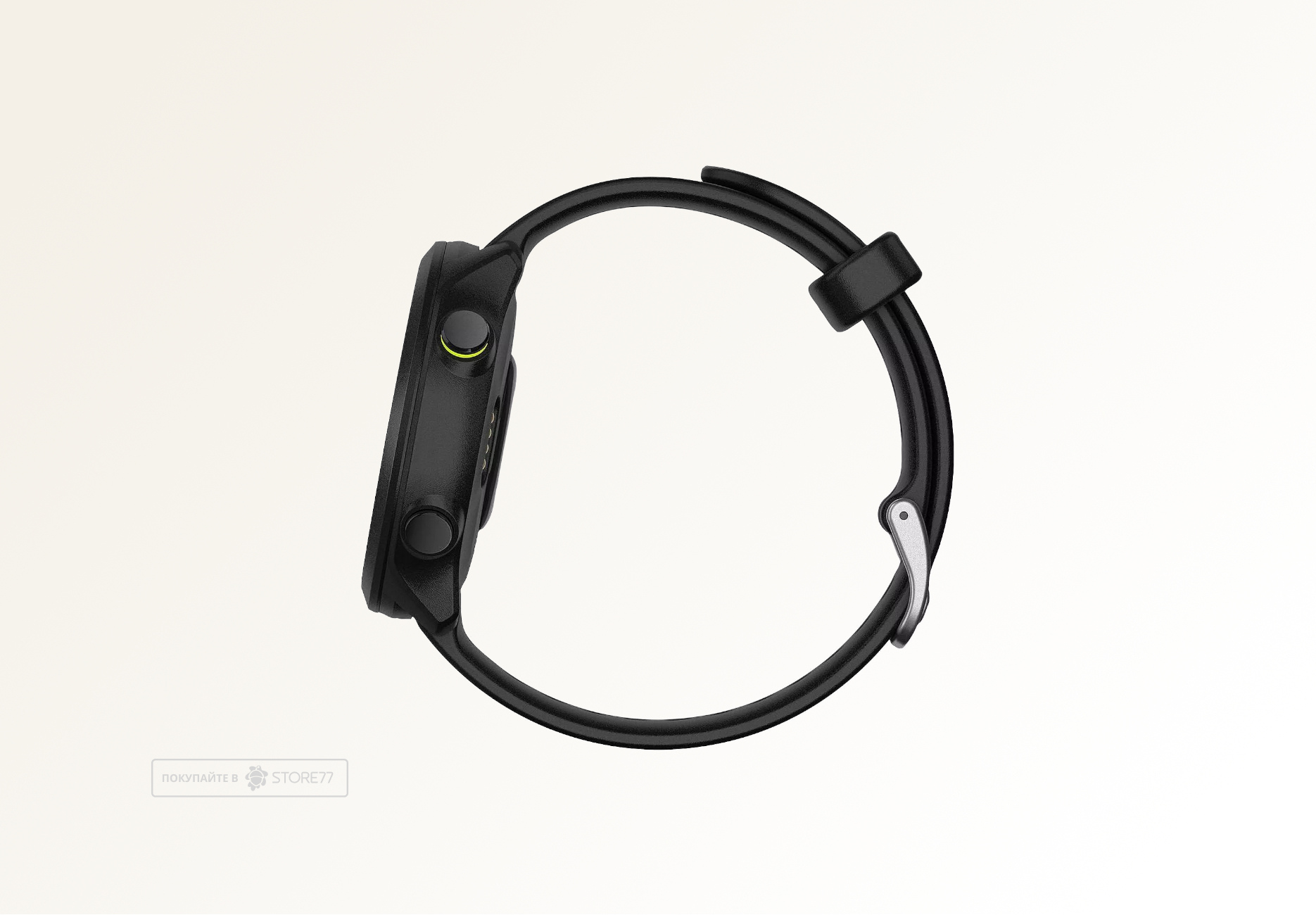 Умные часы Garmin FORERUNNER 55 42 мм, корпус: черный, с черным силиконовым ремешком (Black)