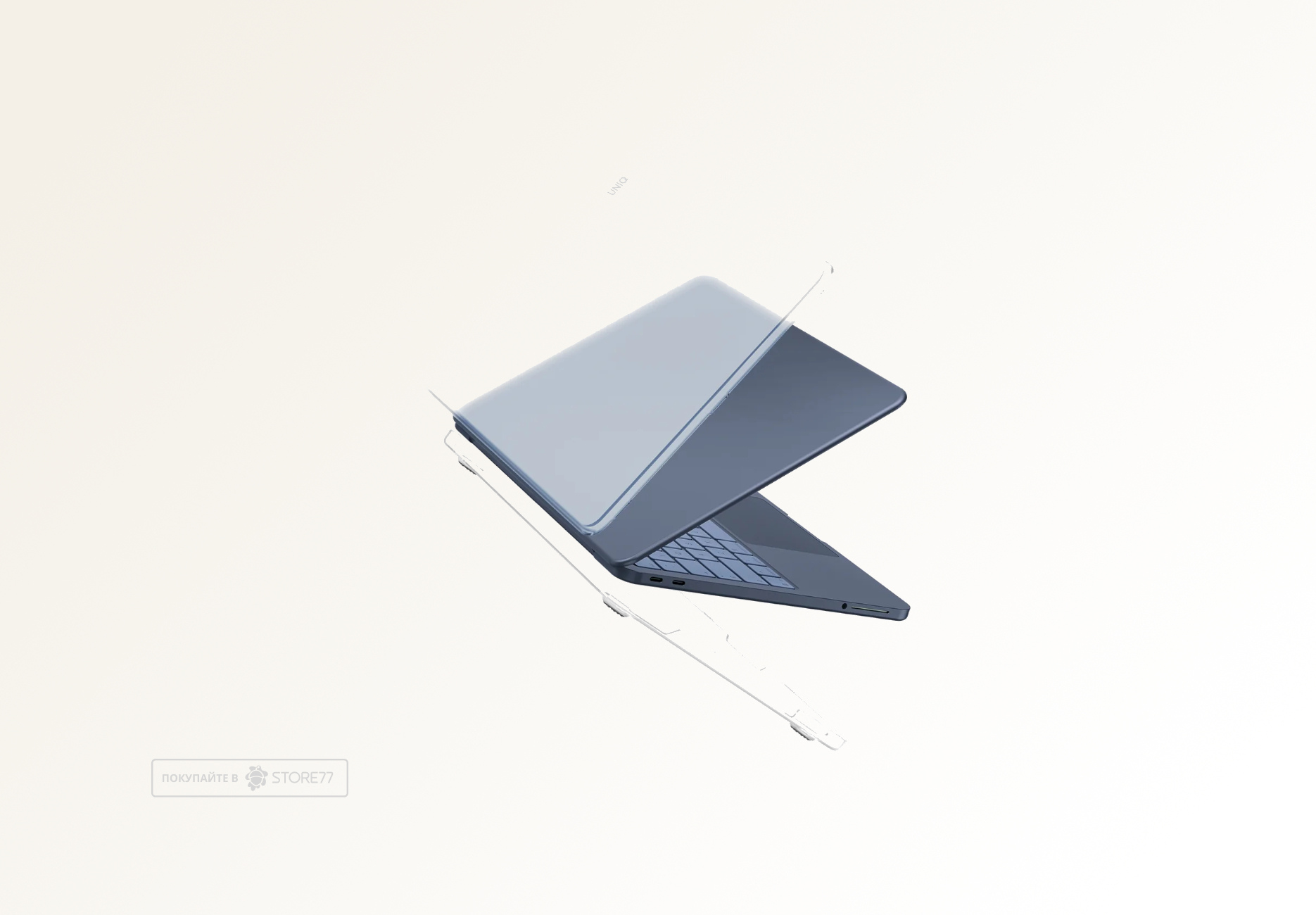 Накладка Uniq Claro для MacBook Neo 13" (Прозрачная матовая)
