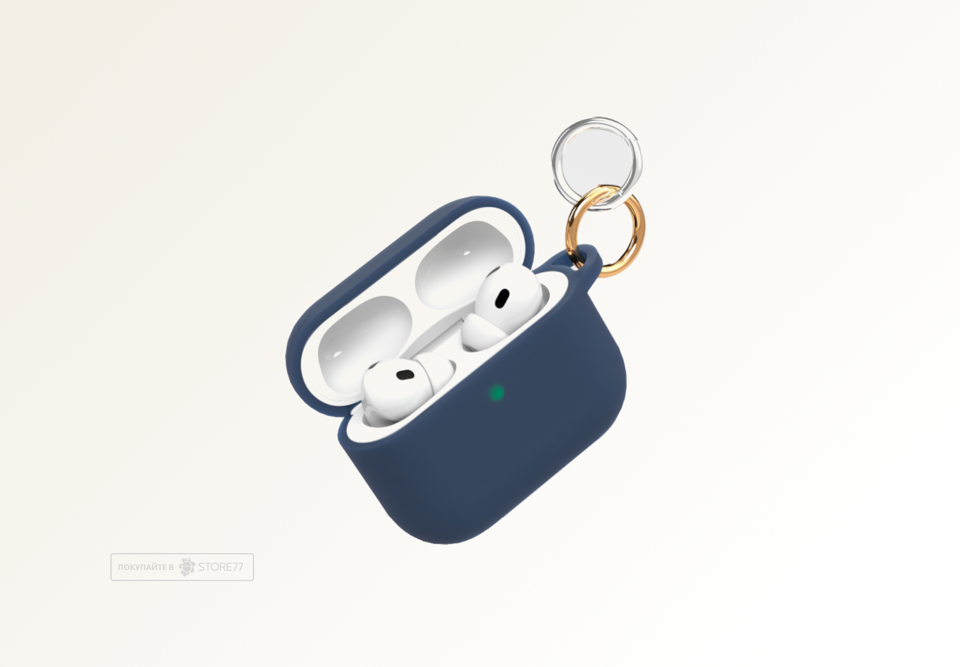 Чехол VLP Charm Case для AirPods Pro 3 (Темно-синий)
