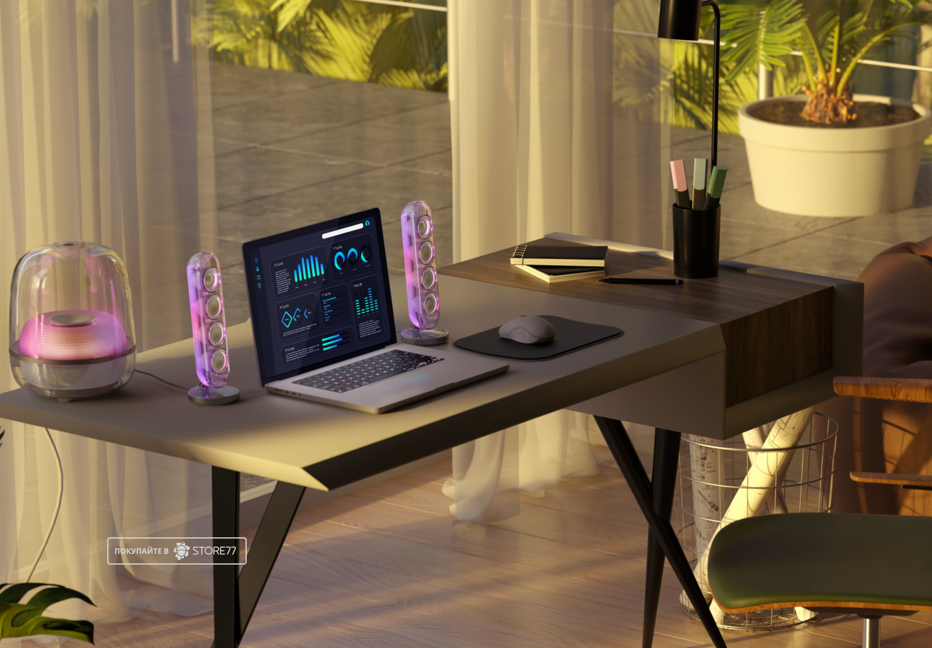 Портативная акустика Harman Kardon SoundSticks 5 (Белая)