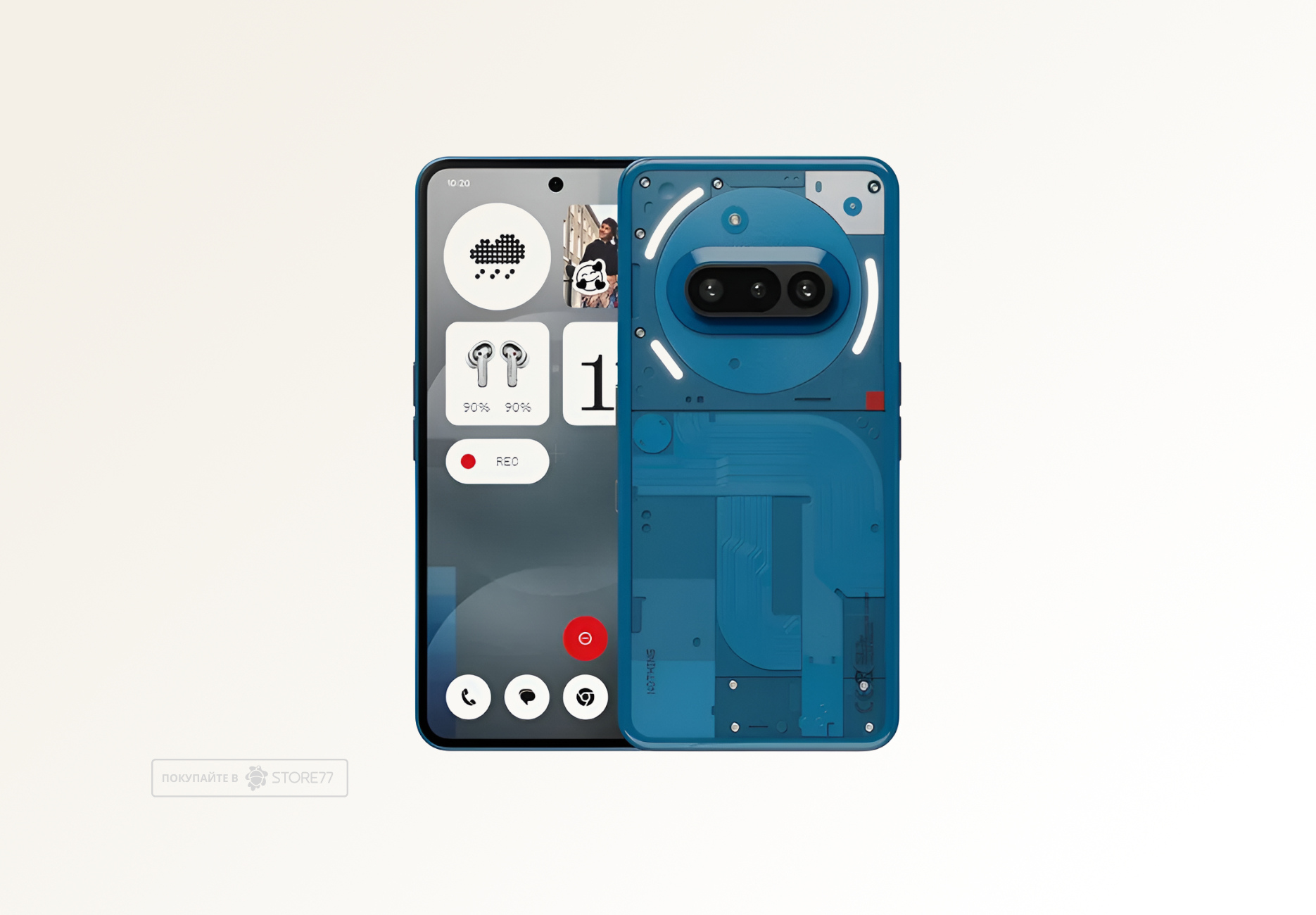 Телефон Nothing Phone (3a) 12/256 ГБ (Синий)