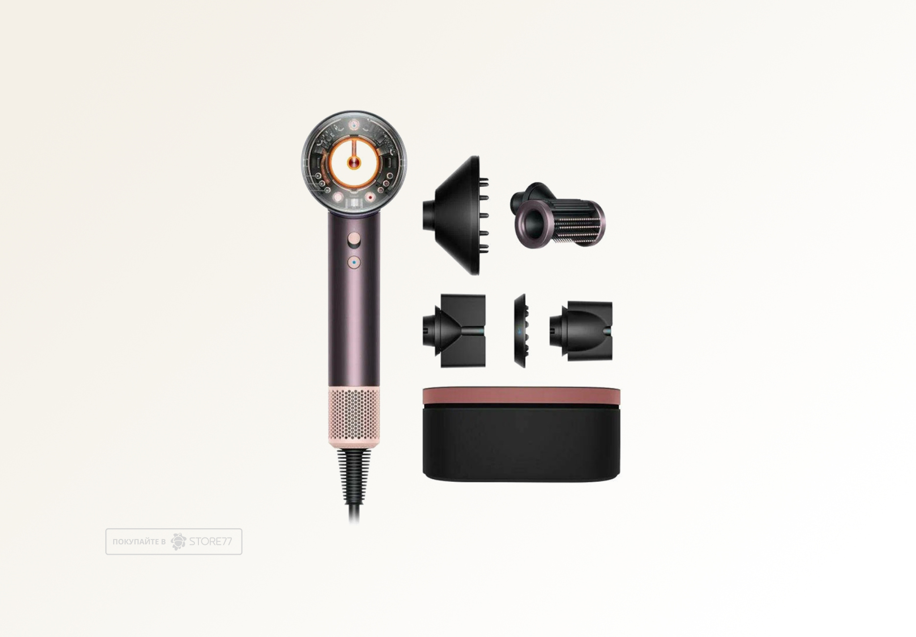Фен Dyson Supersonic Nural HD16 для прямых волос (Straight+Wavy), цвет: сливовая яшма (Jasper Plum)