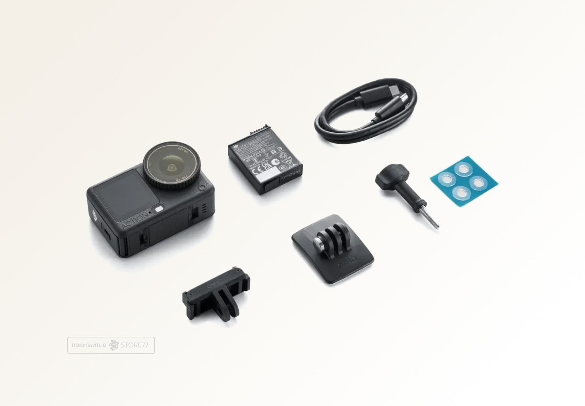 Экшн-камера DJI Osmo Action 6 Standart Combo, цвет: черный (Black)