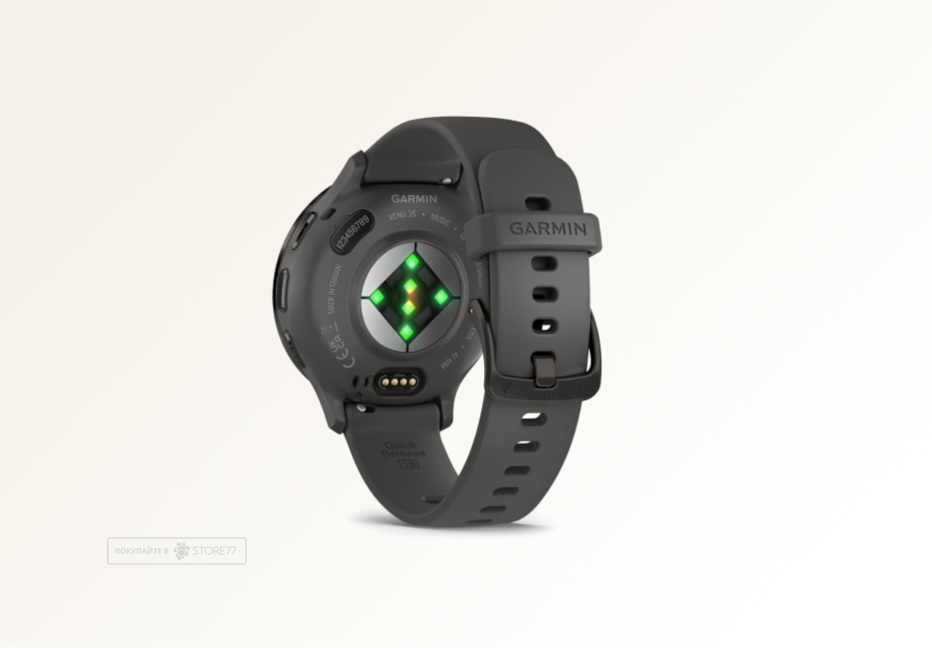 Умные часы Garmin VENU 3s 41 мм, корпус: серый (Slate), с серым силиконовым ремешком (Pebble/Gray)