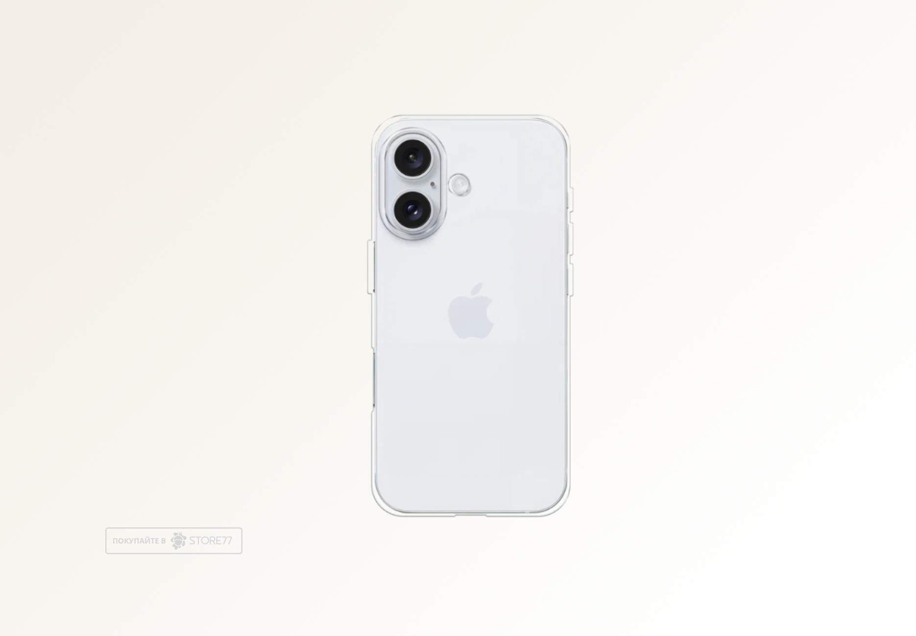 Чехол силиконовый для Apple iPhone 16 Plus плотный (Прозрачный)