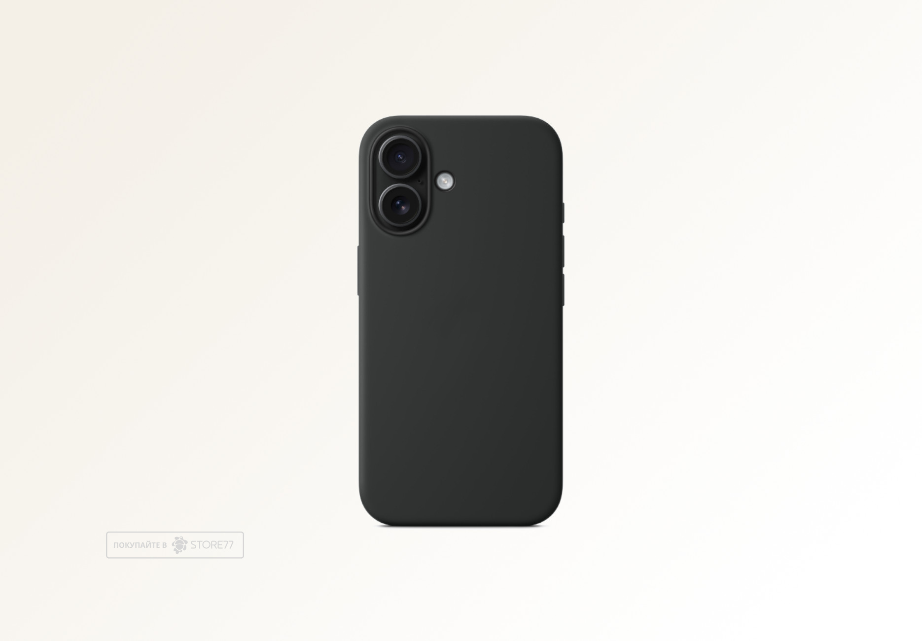 Чехол Тор силиконовый с кнопкой с поддержкой MagSafe для iPhone 16 (Черный)