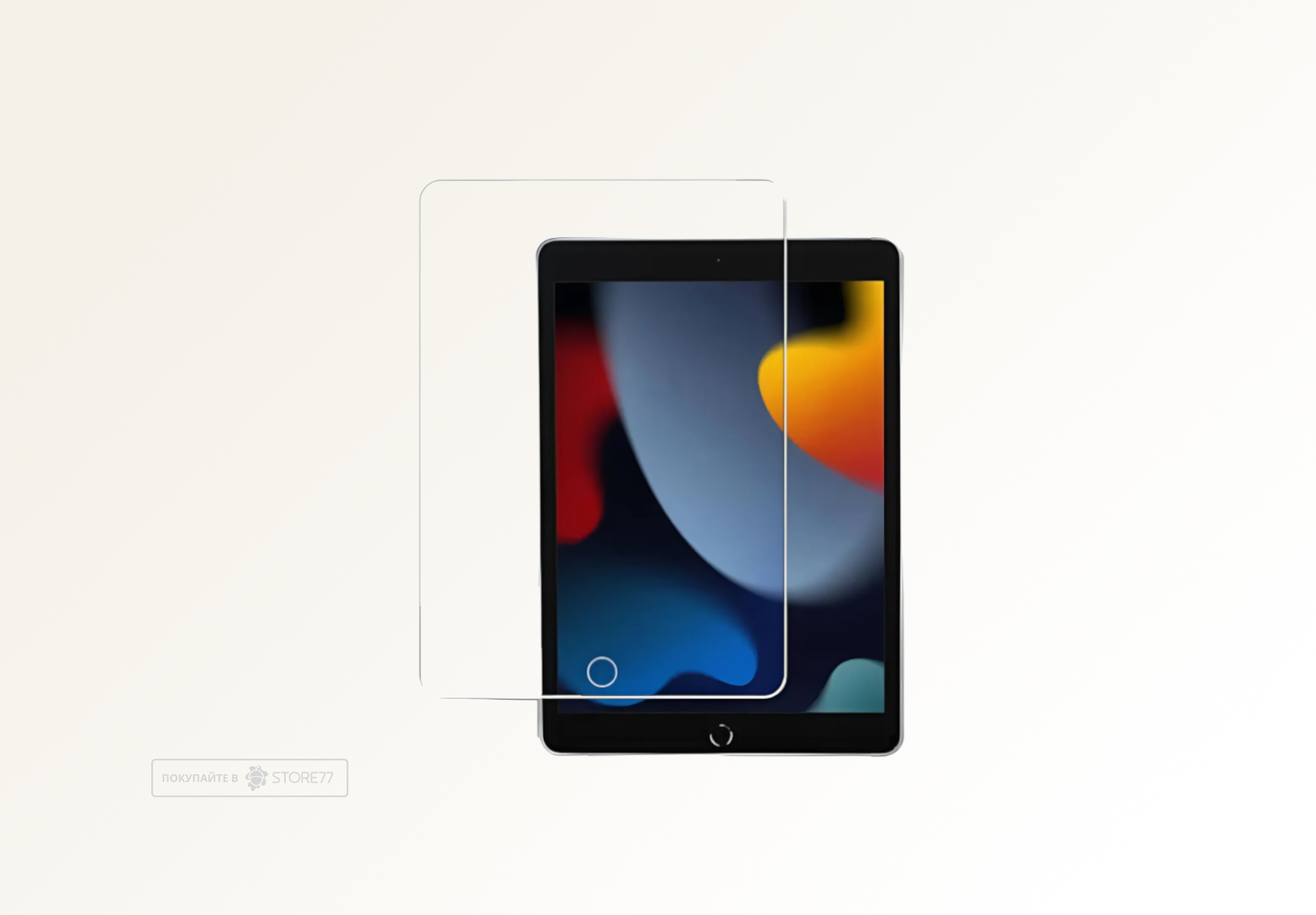 Защитное стекло для планшета iPad 10.2" (Прозрачное)
