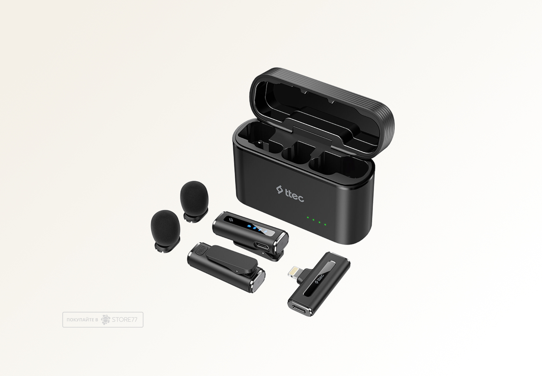 Беспроводные микрофоны TTEC GoMic Plug & Play 2 шт (Черные)