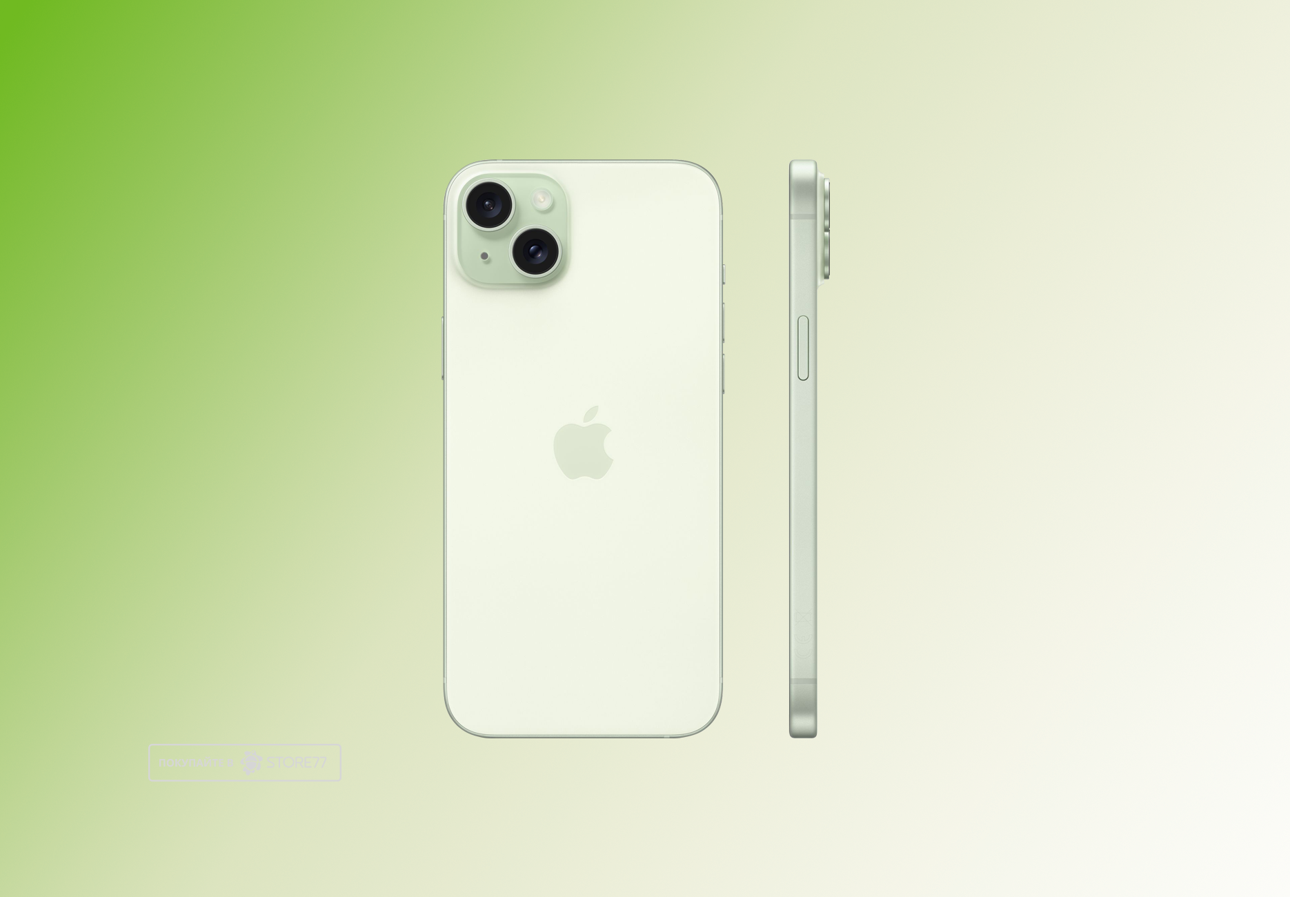 Телефон Apple iPhone 15 Plus 512 ГБ, цвет: зеленый (Green)