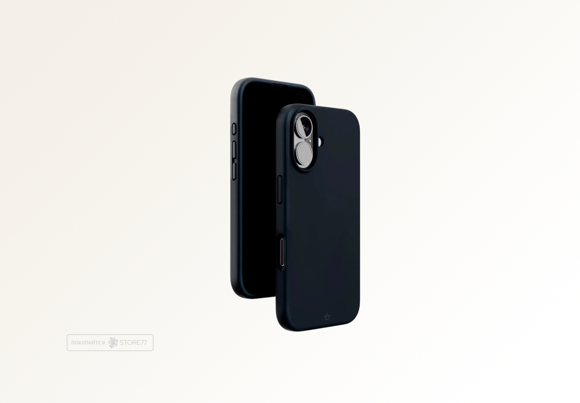 Чехол защитный VLP Aster Case с поддержкой MagSafe для iPhone 16 (Темно-синий)