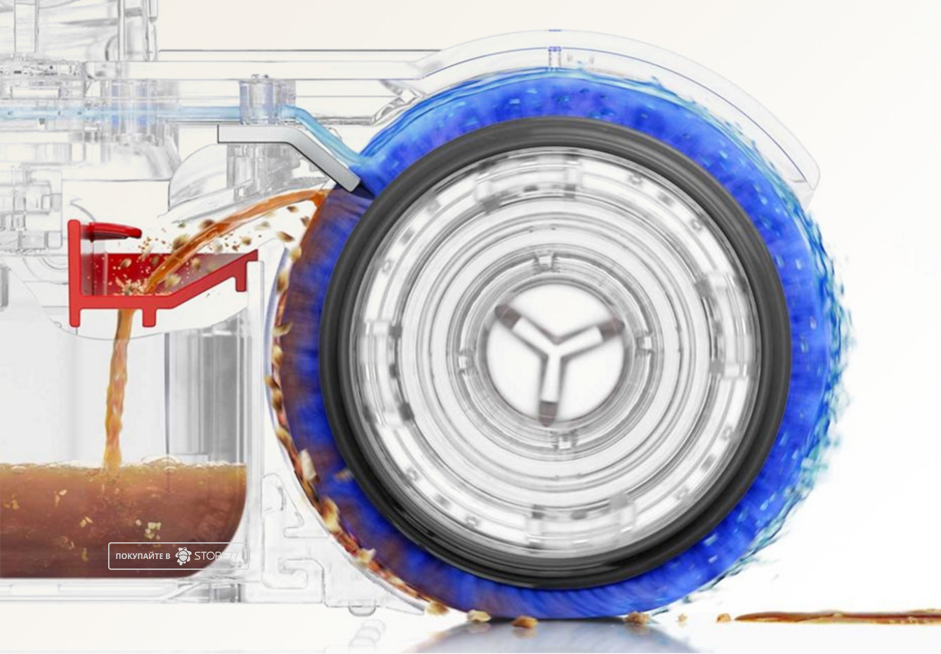 Беспроводной пылесос Dyson PencilWash, цвет: Черный/Медный (Black/Copper) Вилка EU