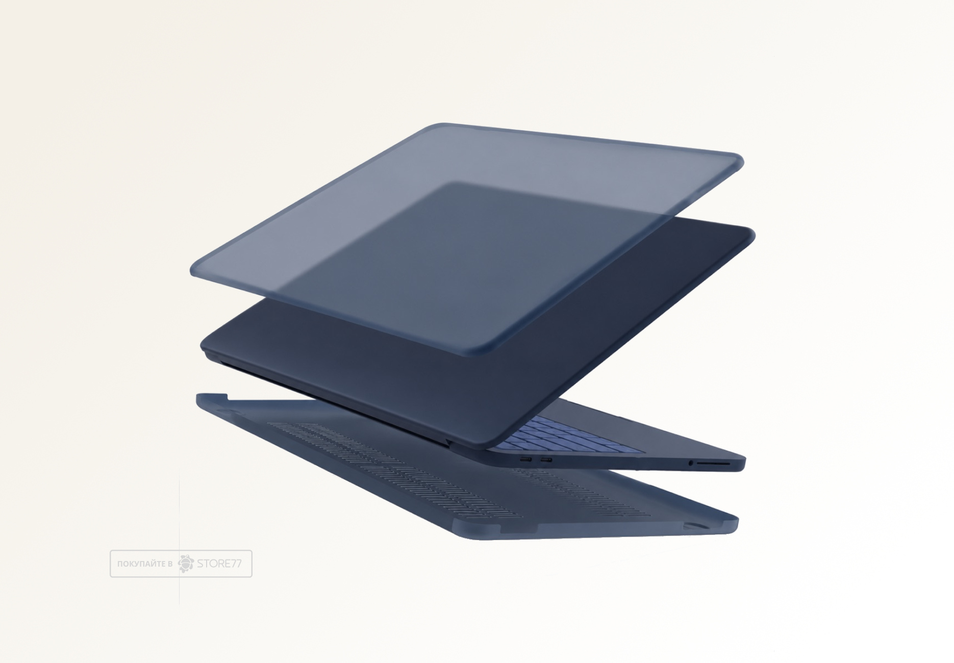 Накладка Gurdini Ultra Slim для MacBook Neo 13" (Голубая)