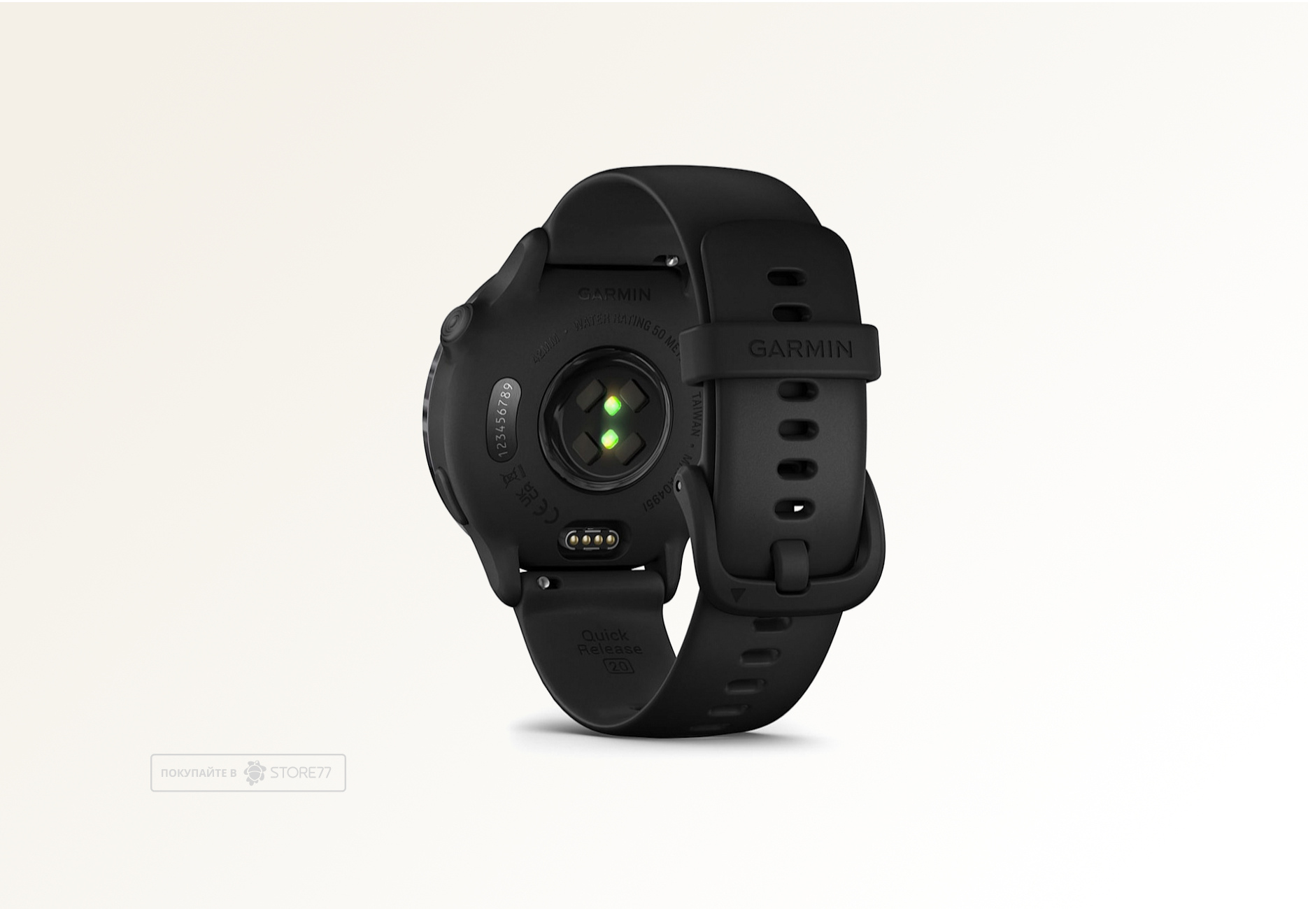 Умные часы Garmin VIVOACTIVE 6 42 мм, корпус: черный (Black), с черным силиконовым ремешком