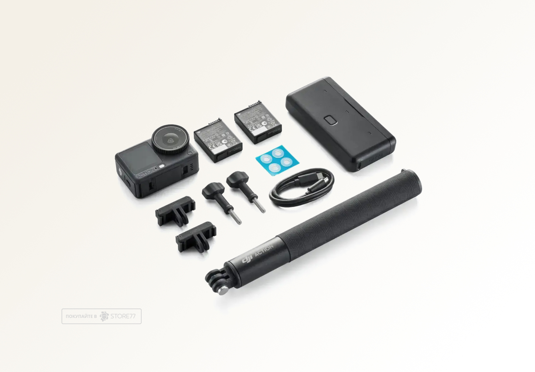 Экшн-камера DJI Osmo Action 6 Adventure Combo, цвет: черный (Black)