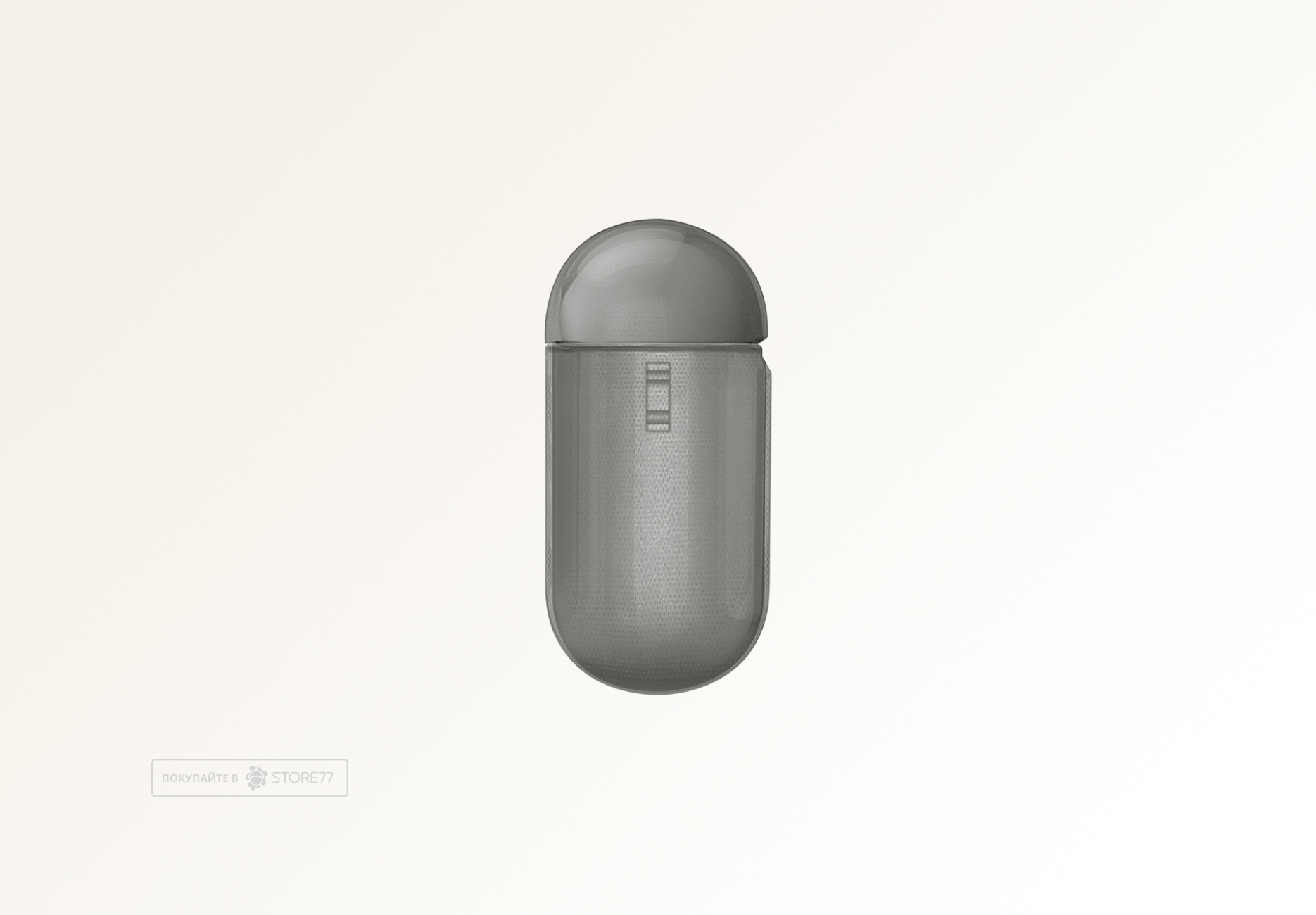 Чехол Uniq Glase для Airpods 3 с карабином (Серый)