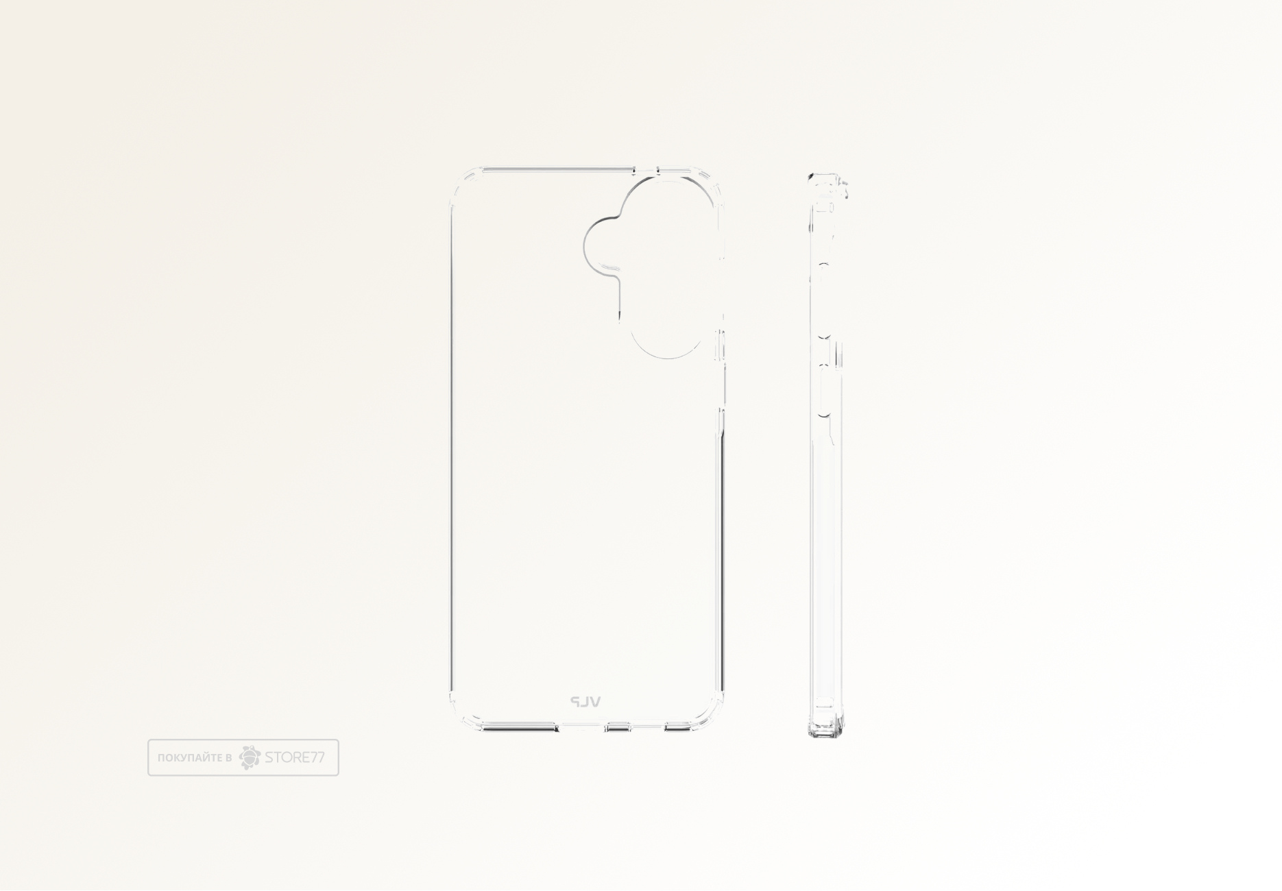 Чехол защитный VLP Crystal Case для Samsung Galaxy A37 (Прозрачный)