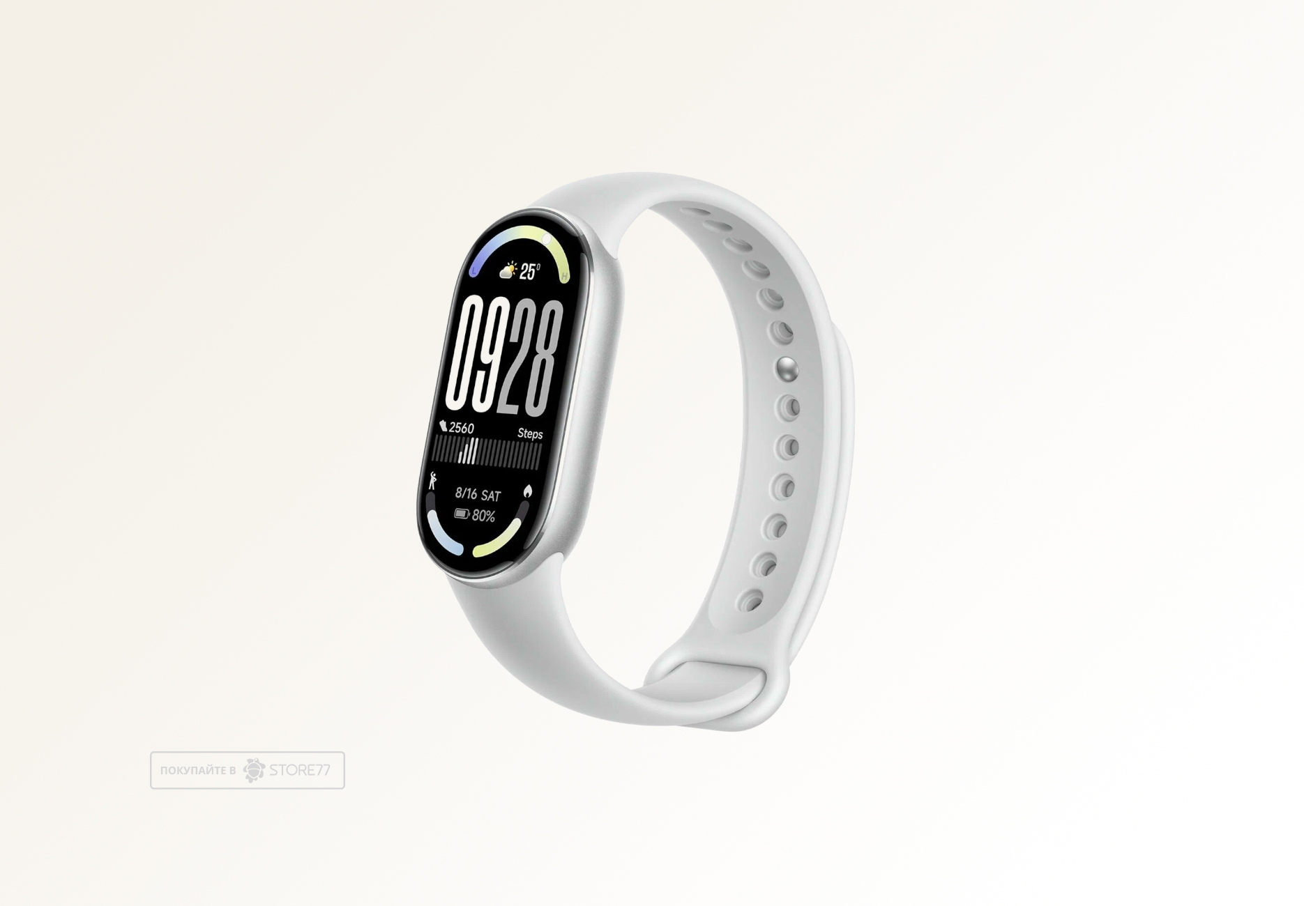 Фитнес-браслет Xiaomi Smart Band 10, цвет: ледяное серебро (Glacier Silver)