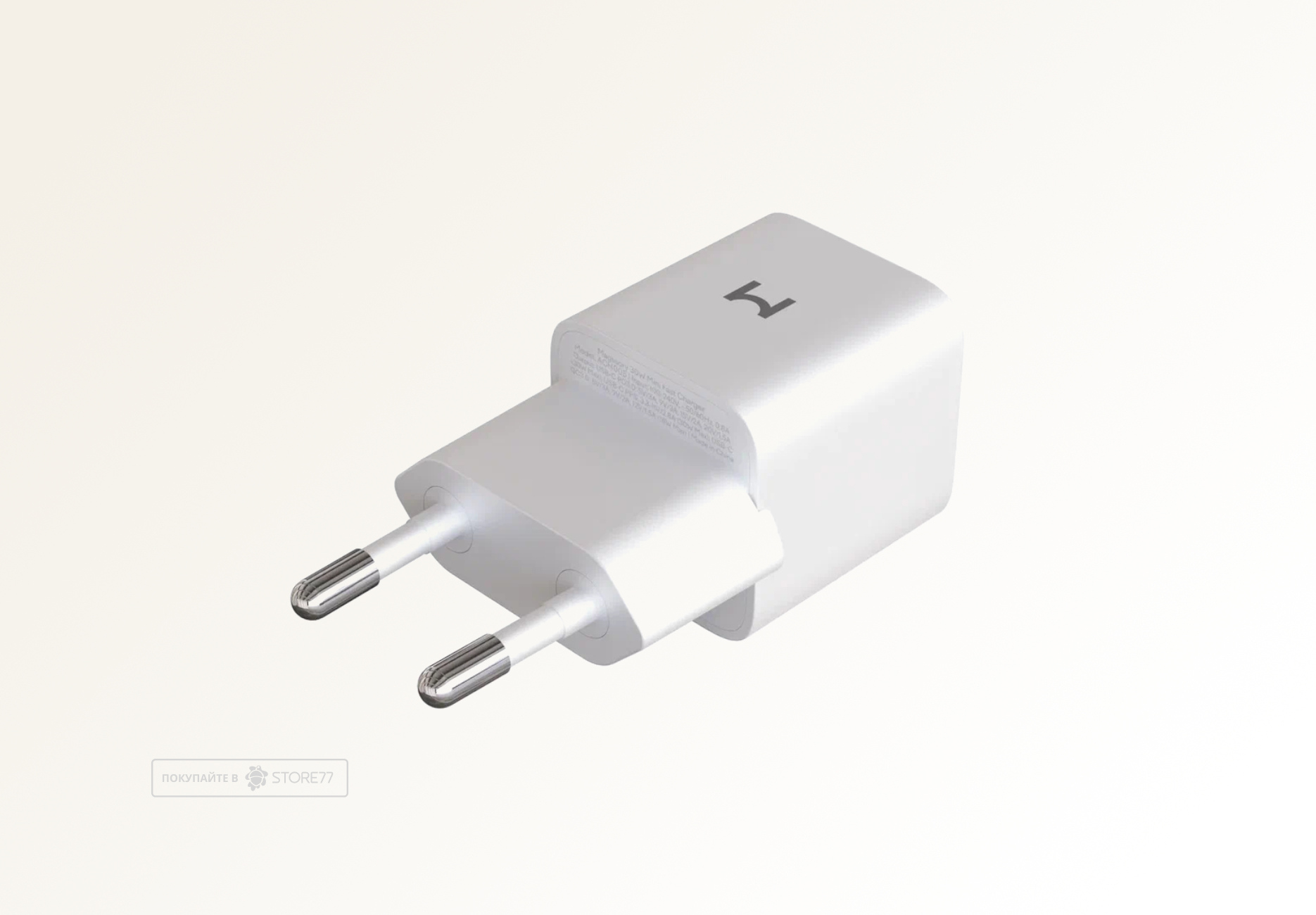 Сетевое зарядное устройство Magssory Nano 30 Вт Gan USB-С (Белое)